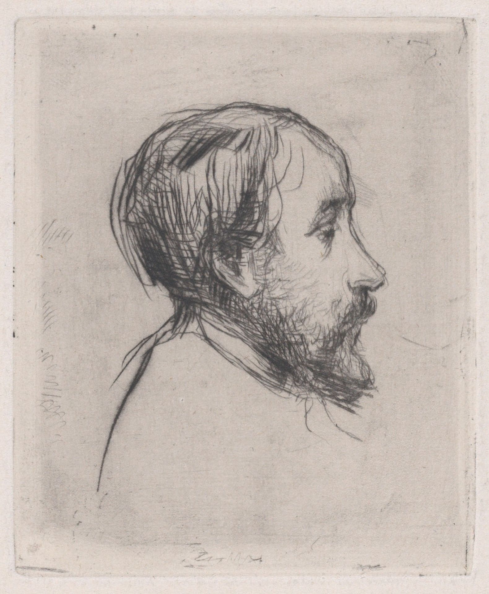 Portrait of Edgar Degas by Marcellin Desboutin
