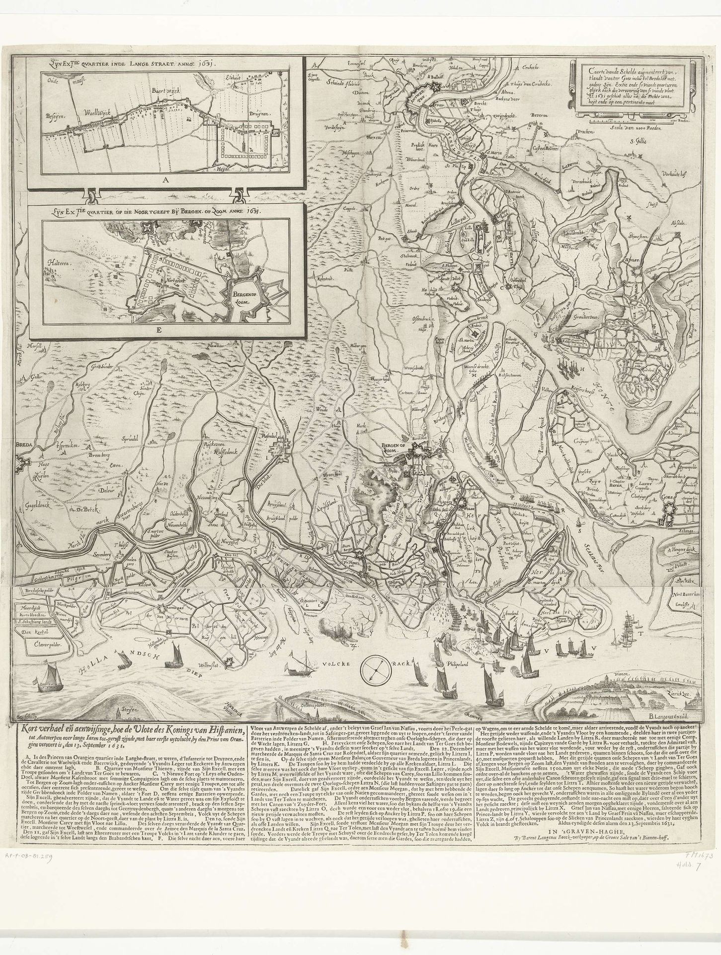 Overwinning op het Slaak, 1631 by Crispijn van den Queborn