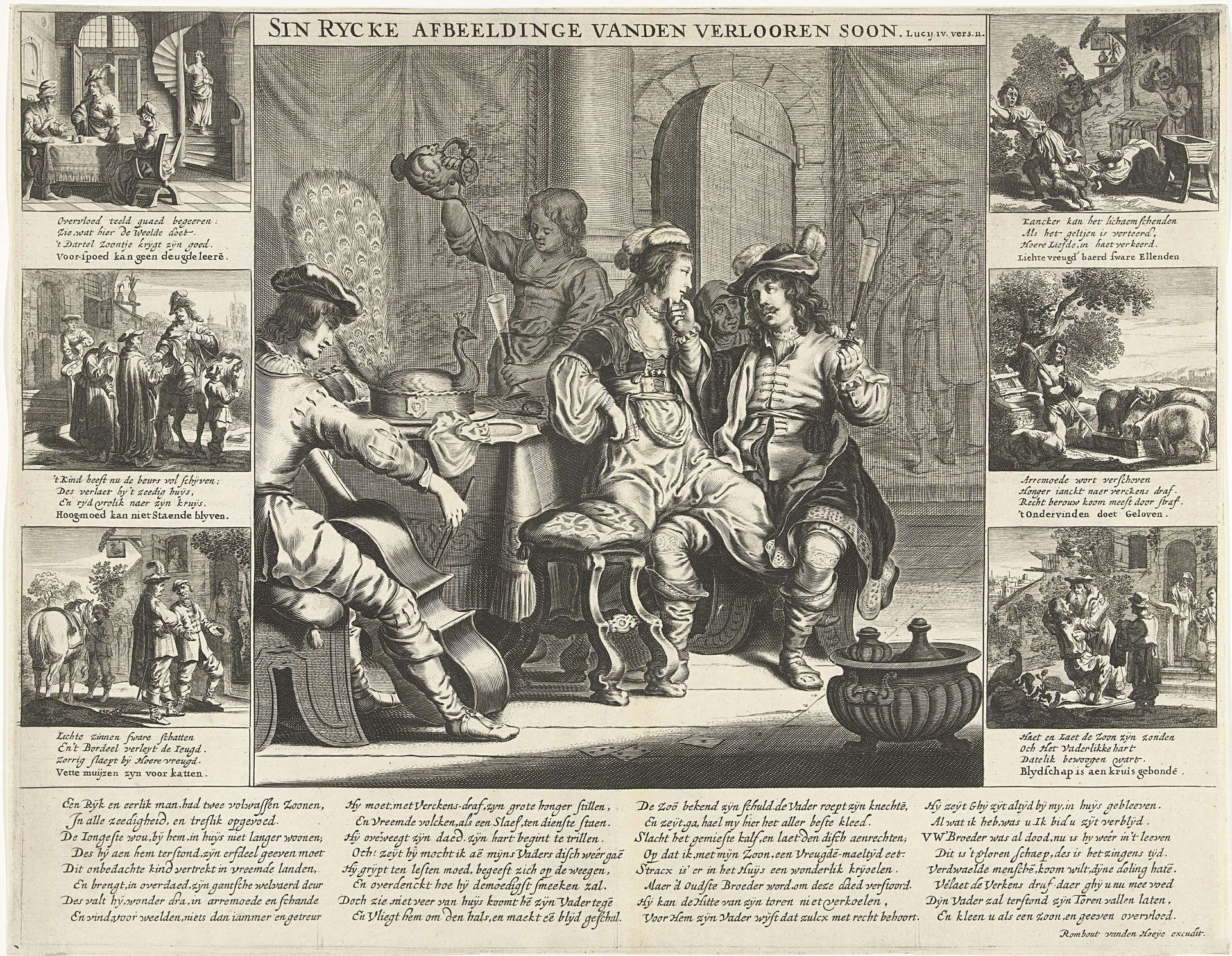 Verhaal van de verloren zoon by Cornelis van Dalen I