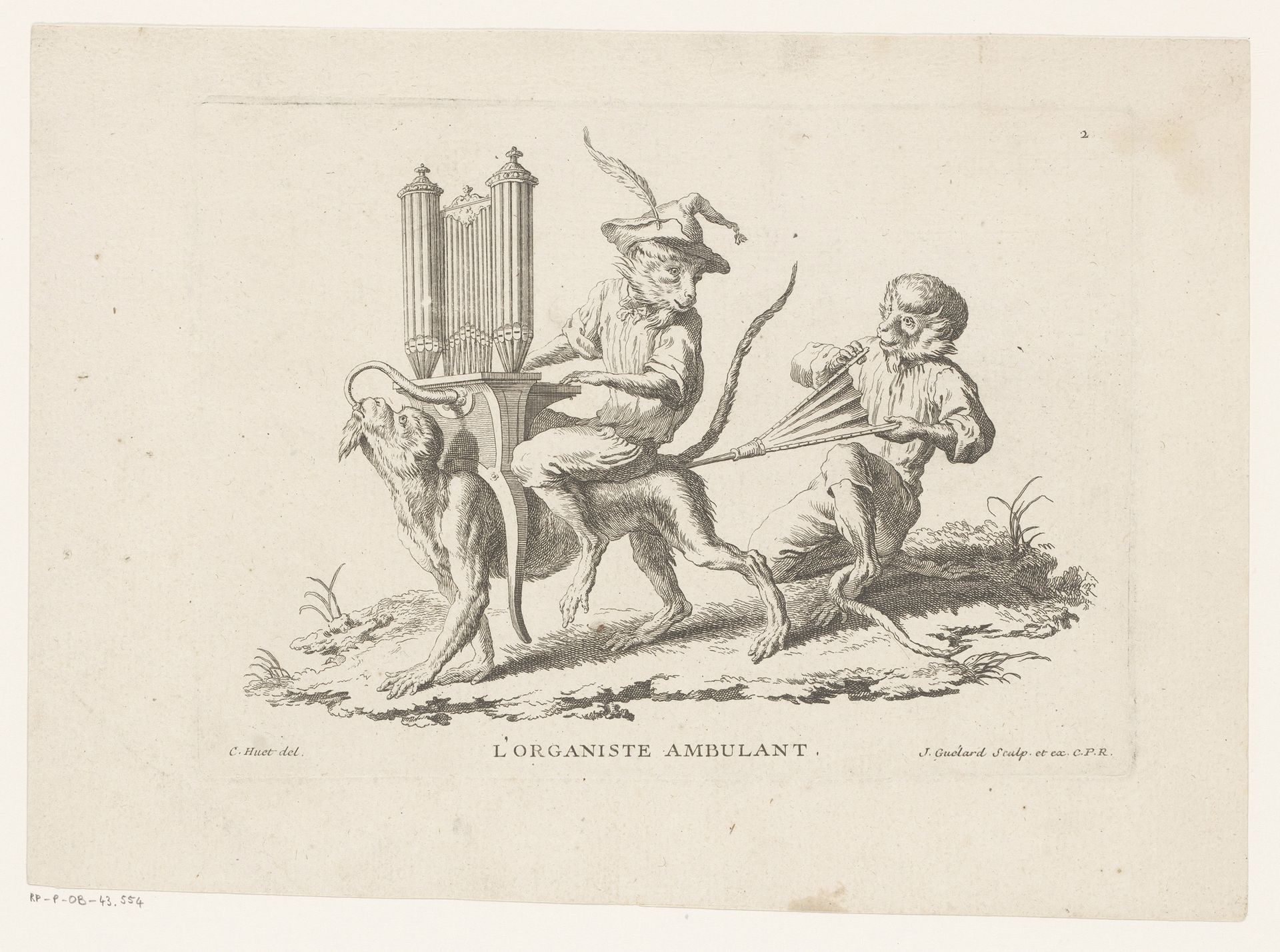 Reizende organist by Jean Baptiste Guélard