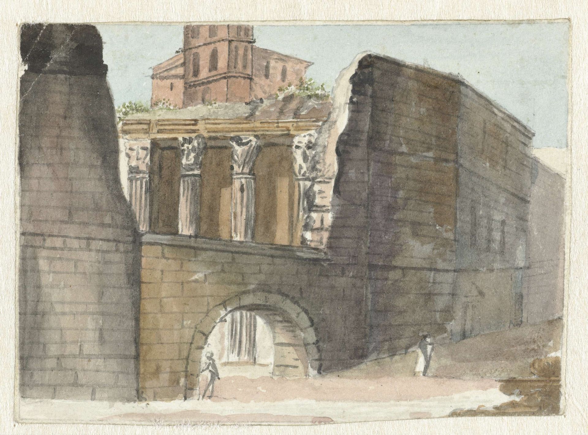 Romeinse ruïnes by Pieter Bartholomeusz. Barbiers