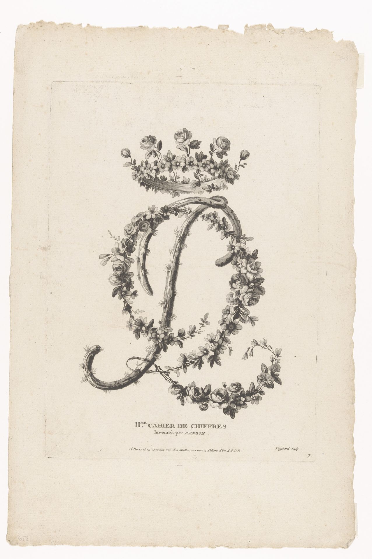 Monogram by Etienne Claude Voysard