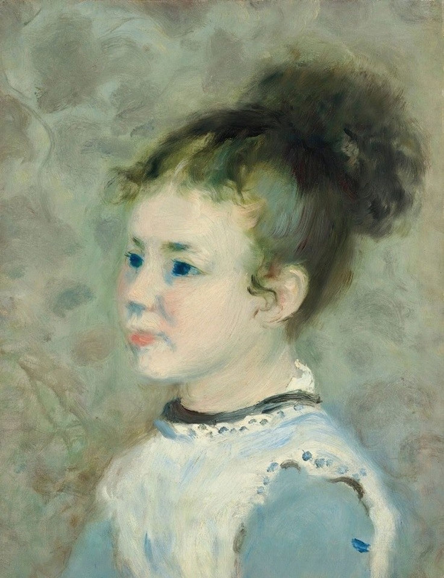 Portrait De Jeanne Sisley by Pierre-Auguste Renoir