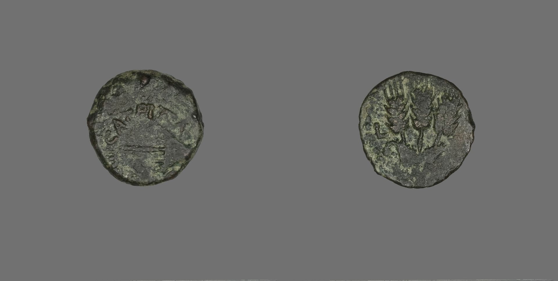 Coin Depicting a Parasol by Judean