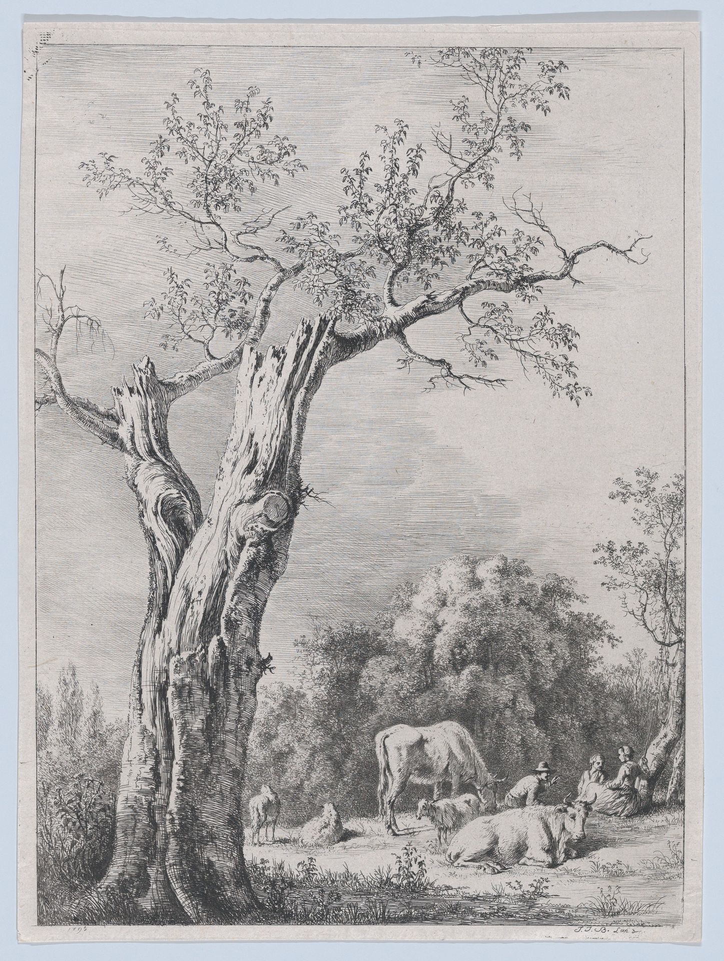Spring, after a drawing completed in Saint-Chamond by Jean Jacques de Boissieu