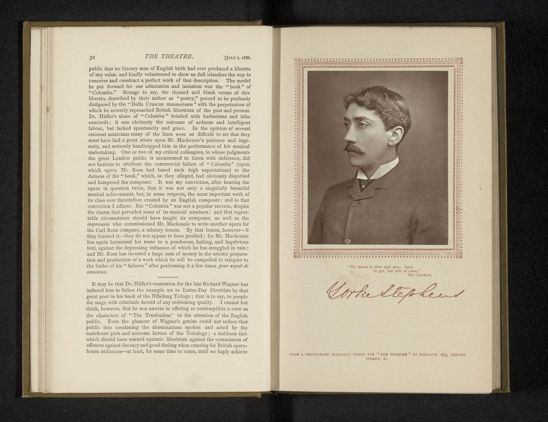 Portret van Yorke Stephens in 'On Change' by Herbert Rose Barraud