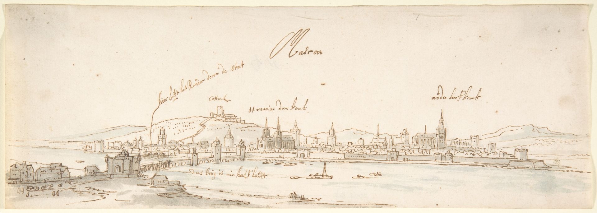 View of Mâcon Seen from the East by Jan Peeters