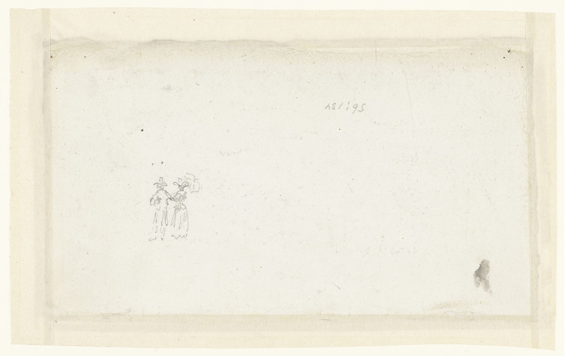 Man met een hoed en een vrouw met een hoed en parasol by David Alphonse de Sandoz-Rollin