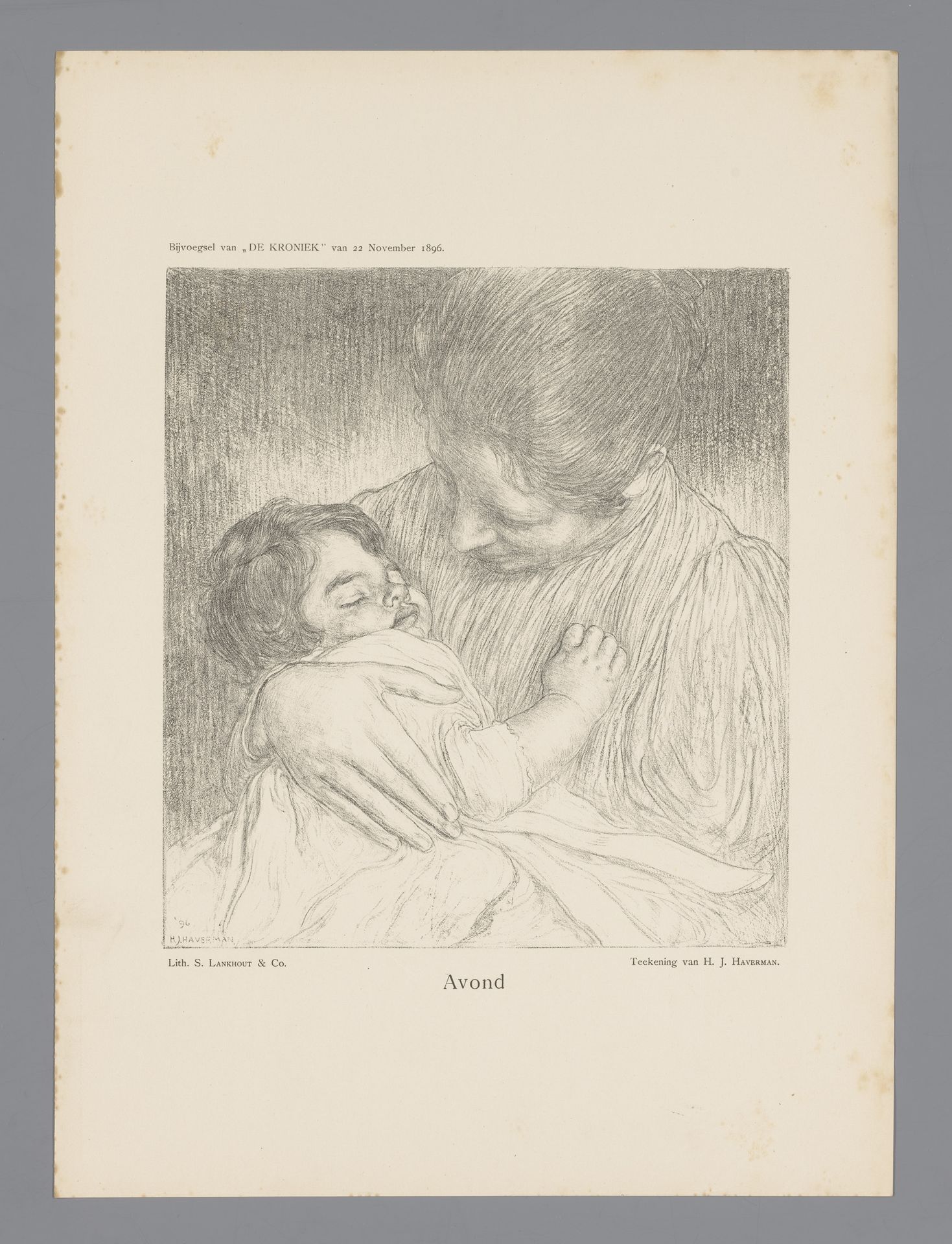 Avond by Hendrik Johannes Haverman