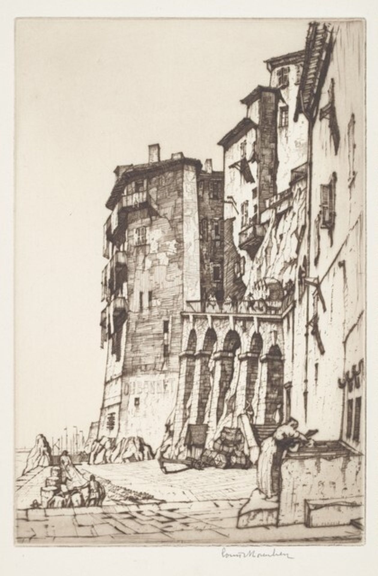 Quai de la Marine, Villefranche by Louis Conrad Rosenberg