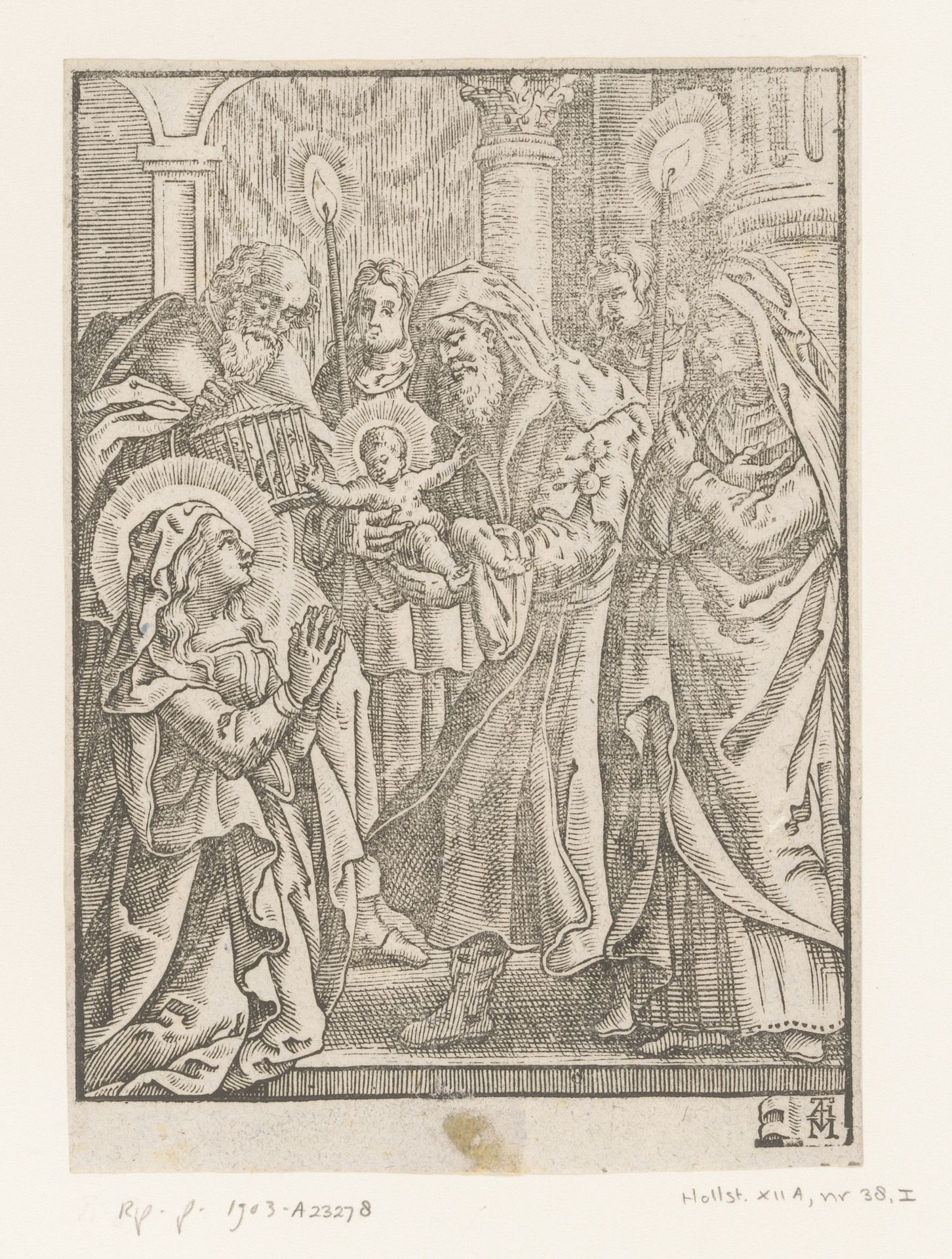 Presentatie van Christus in de tempel by Marx Anton Hannas