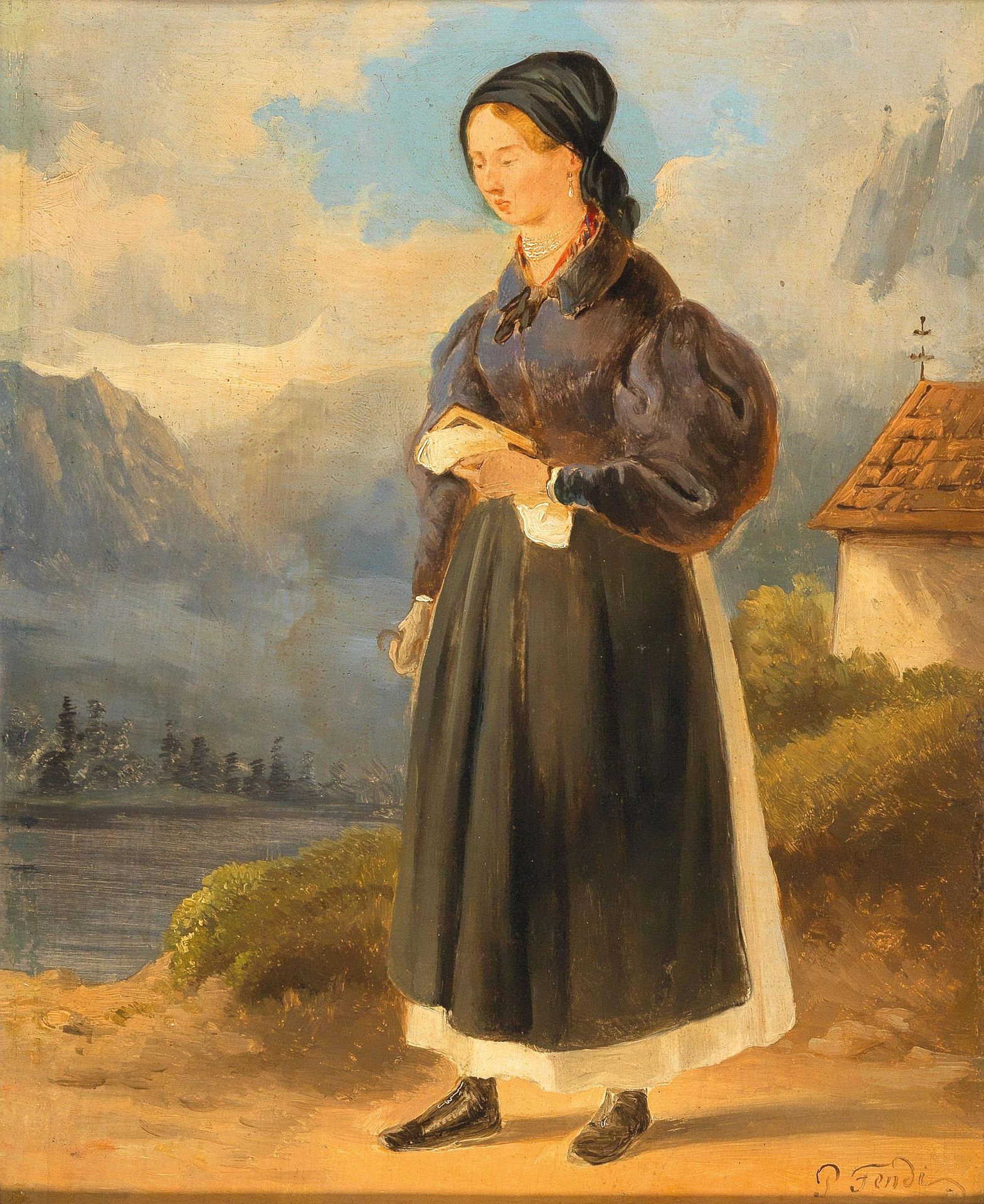 Countrywoman from the Salzkammergut by Peter Fendi