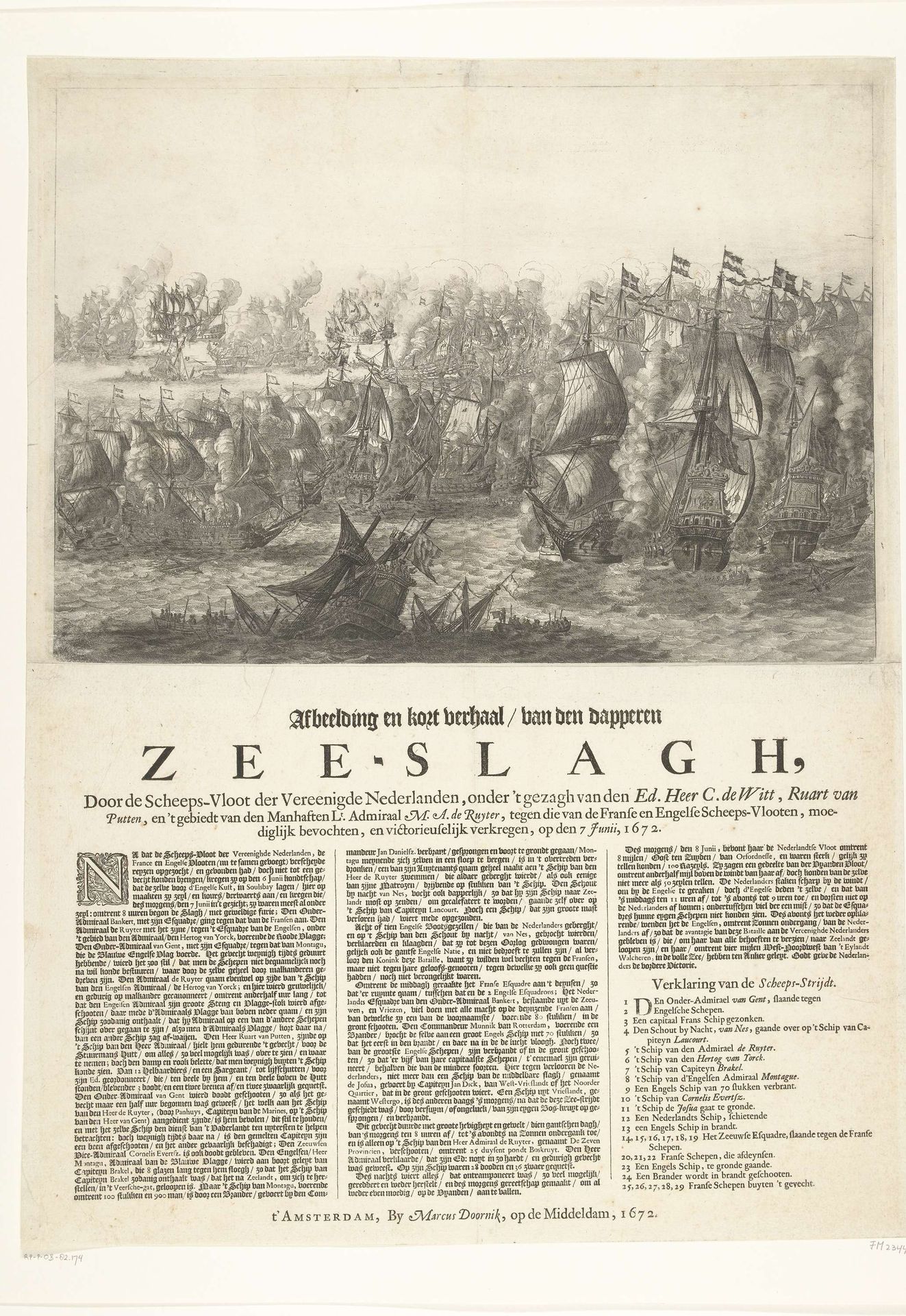 Slag bij Solebay, 7 juni 1672 by Anonymous