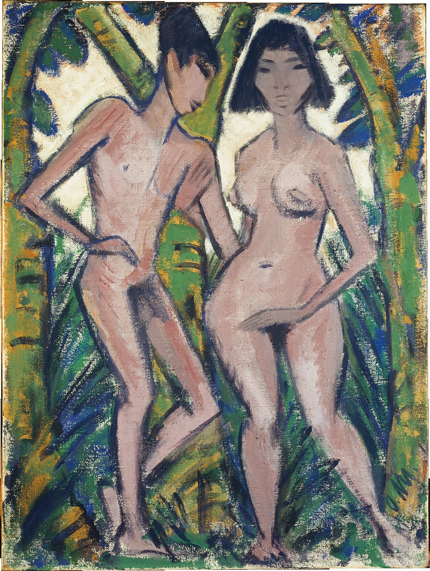 Adam and Eve by Otto Mueller