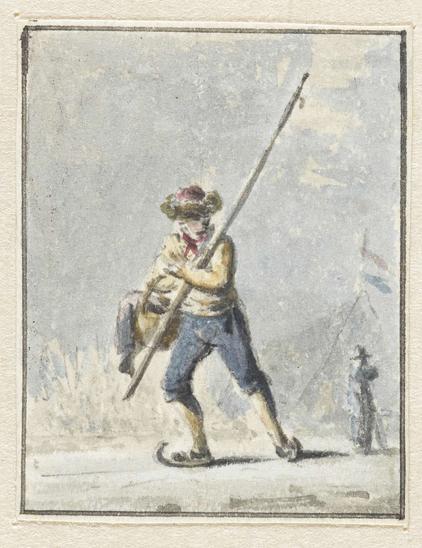 Schaatsenrijder by Pieter Bartholomeusz. Barbiers