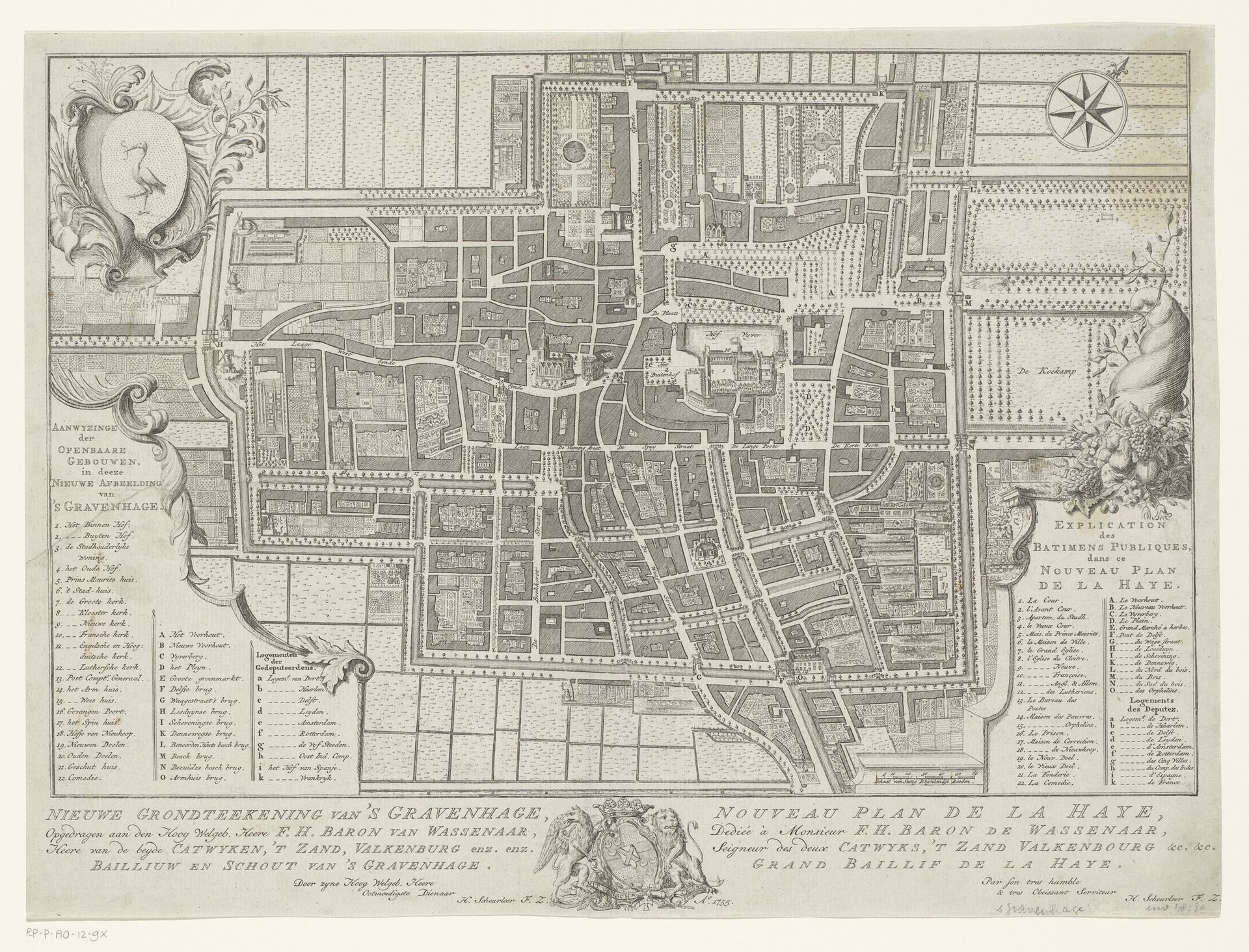 Plattegrond van Den Haag by Iven Besoet