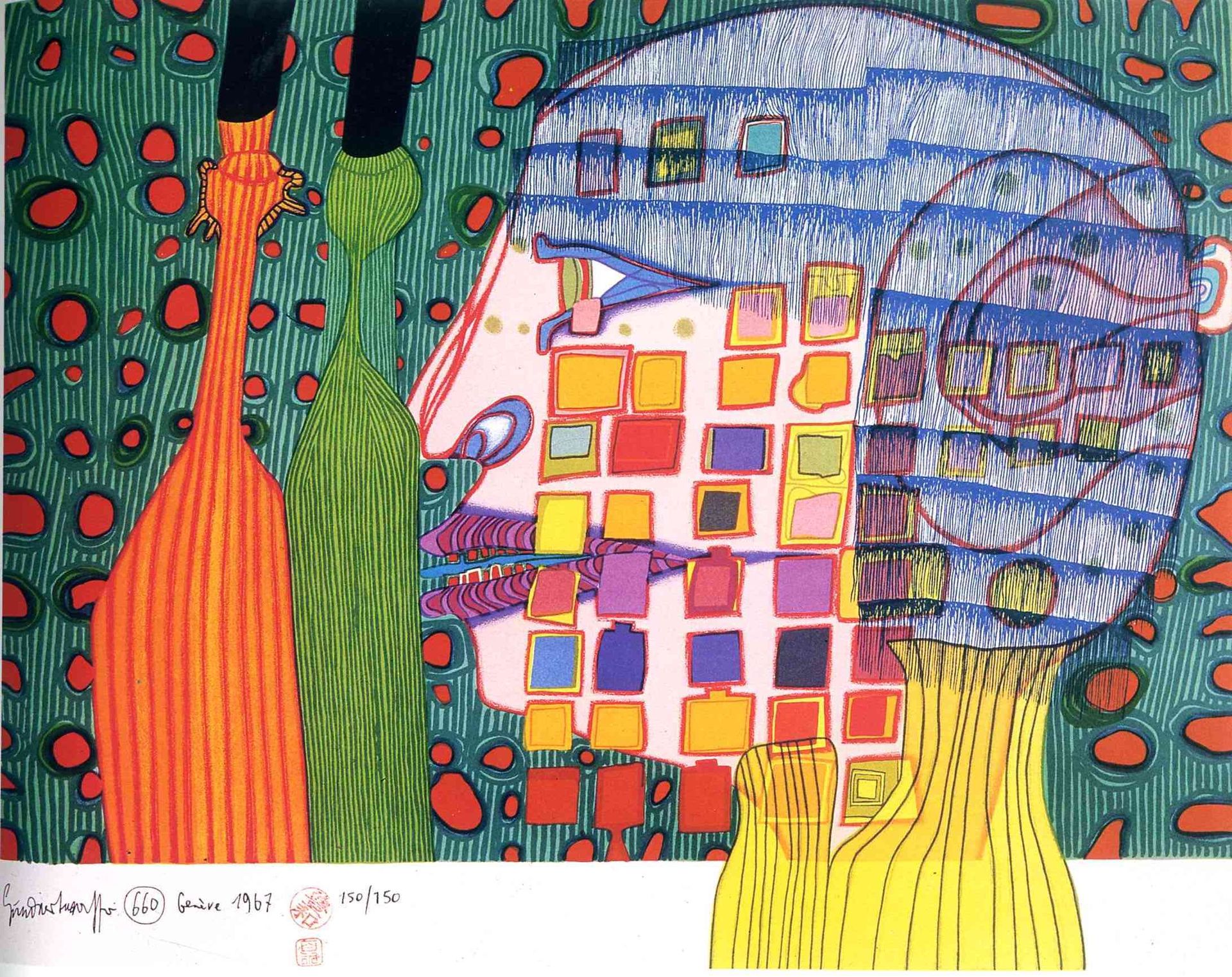 660 Shadow of the Stars by Friedensreich Hundertwasser