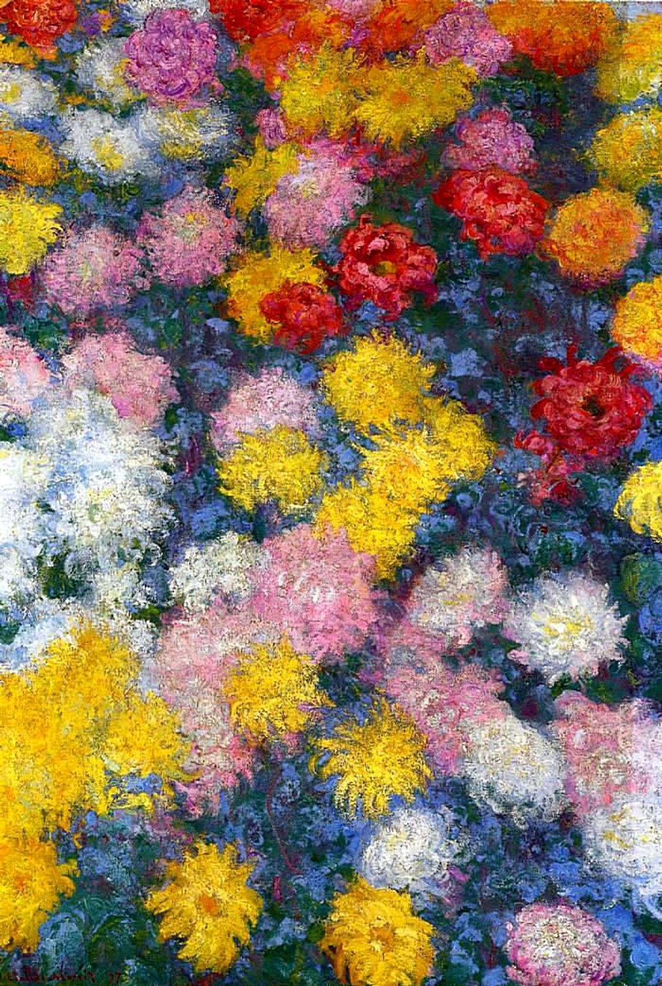 Chrysanthemums by Claude Monet