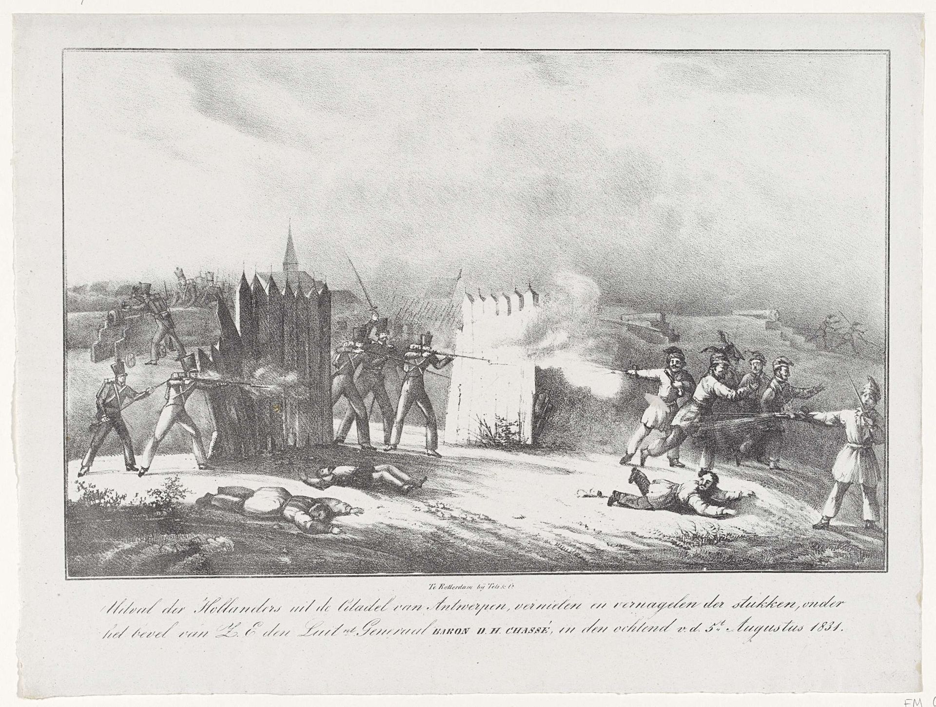 Uitval vanuit de Citadel, 1831 by Anonymous