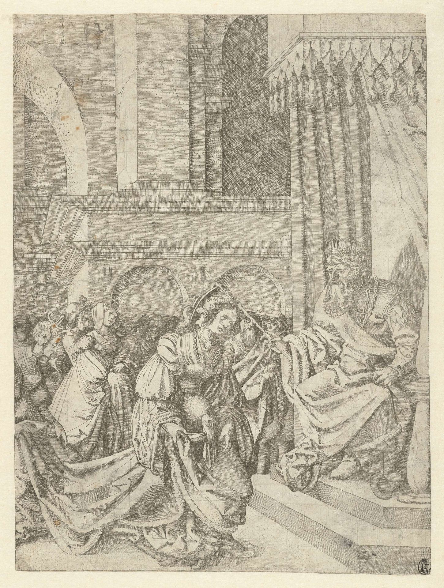 Esther voor Ahasverus by Frans Crabbe van Espleghem