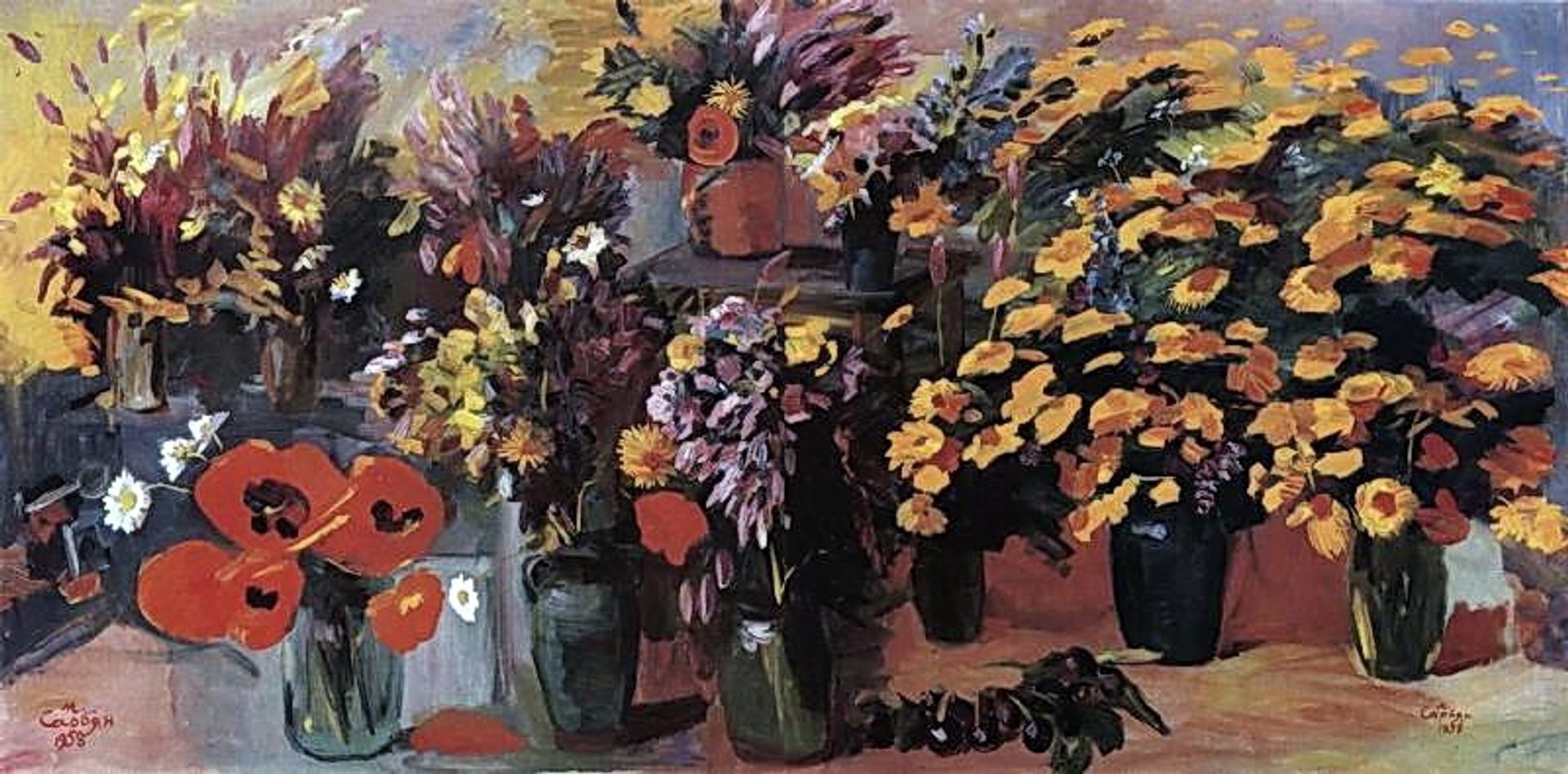 Flowers of Sevan Pass by Martiros Sarian