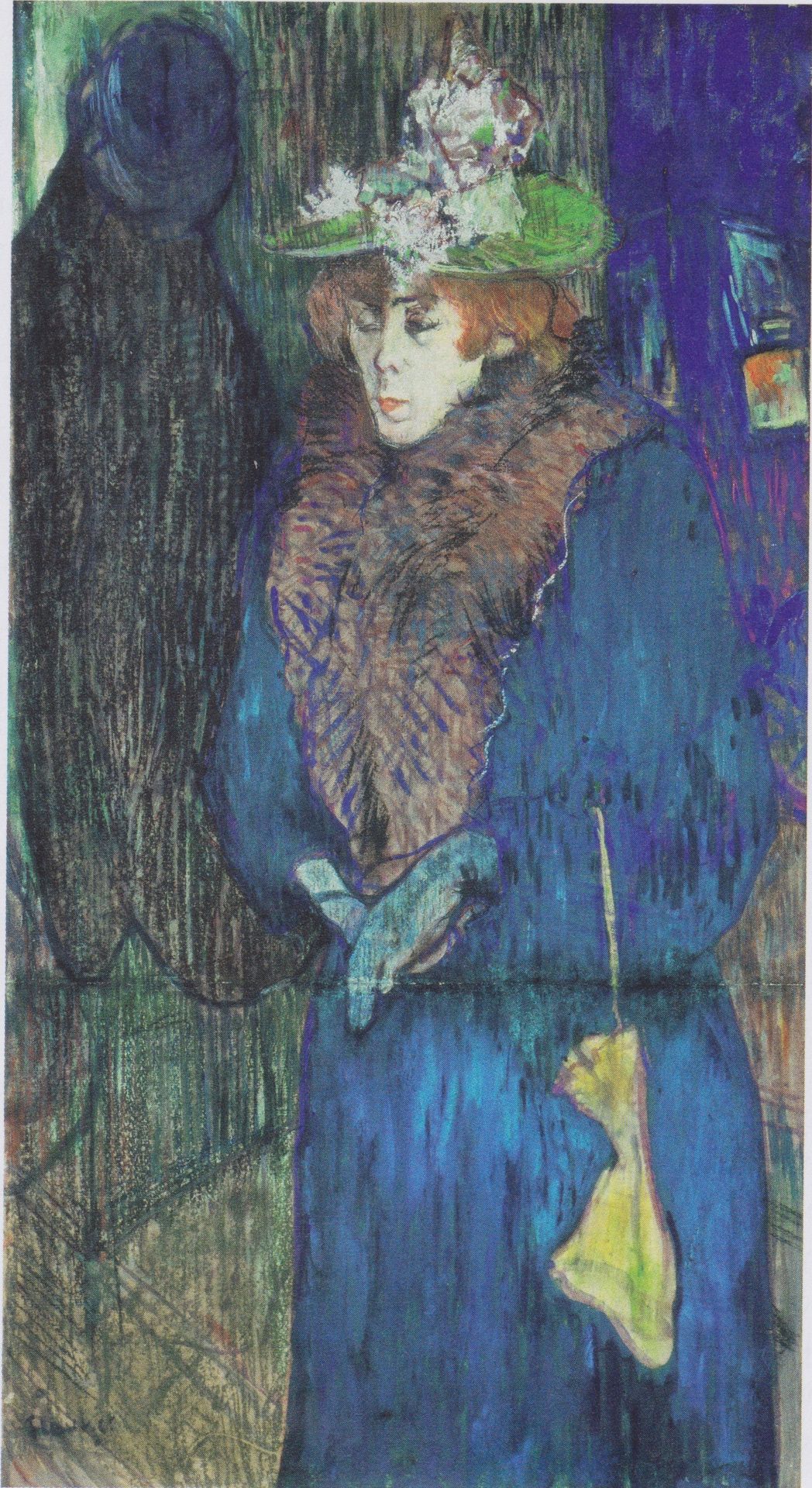 Jane Avril enter the Moulin Rouge by Henri de Toulouse-Lautrec