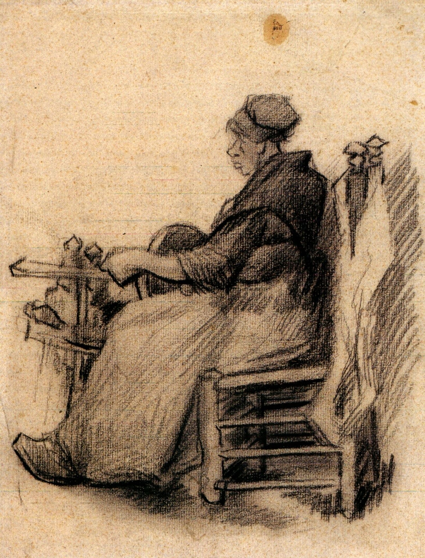 Woman Winding Yarn by Vincent van Gogh