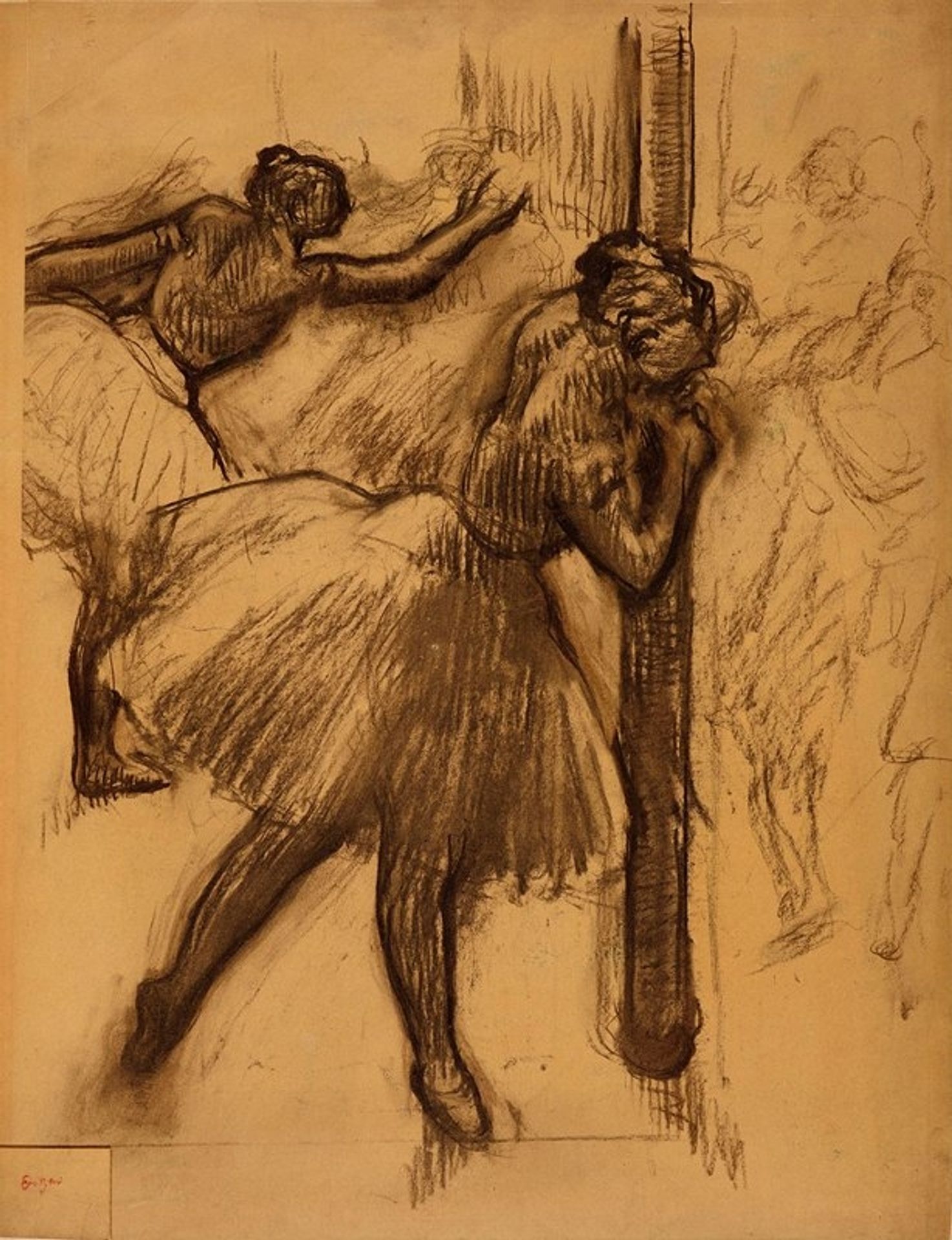 Danseuse, appuyée à une colonne by Edgar Degas