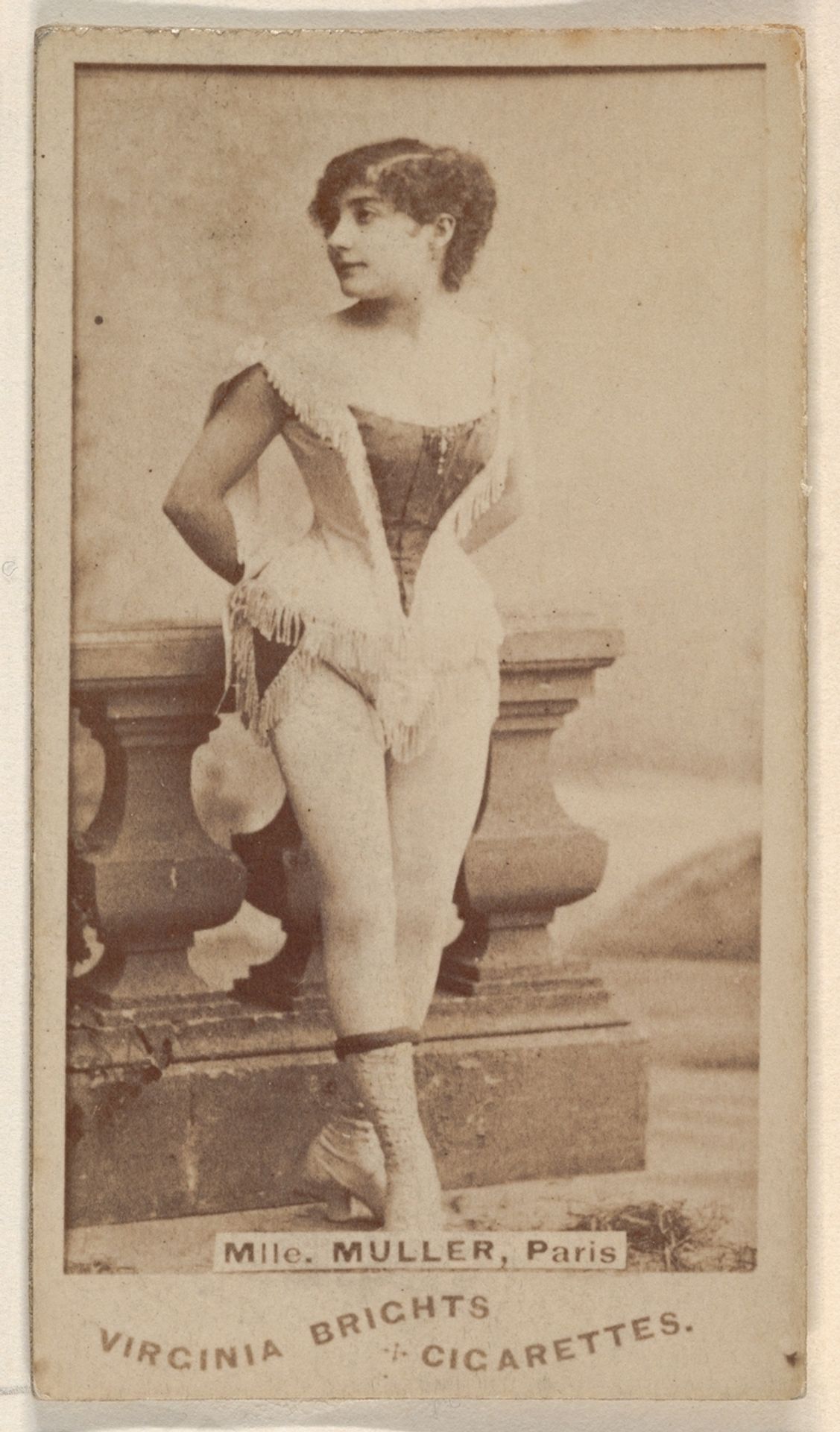 Mlle. Muller, Paris, from the Actors and Actresses series (N45, Type 1) for Virginia Brights Cigarettes by Allen & Ginter