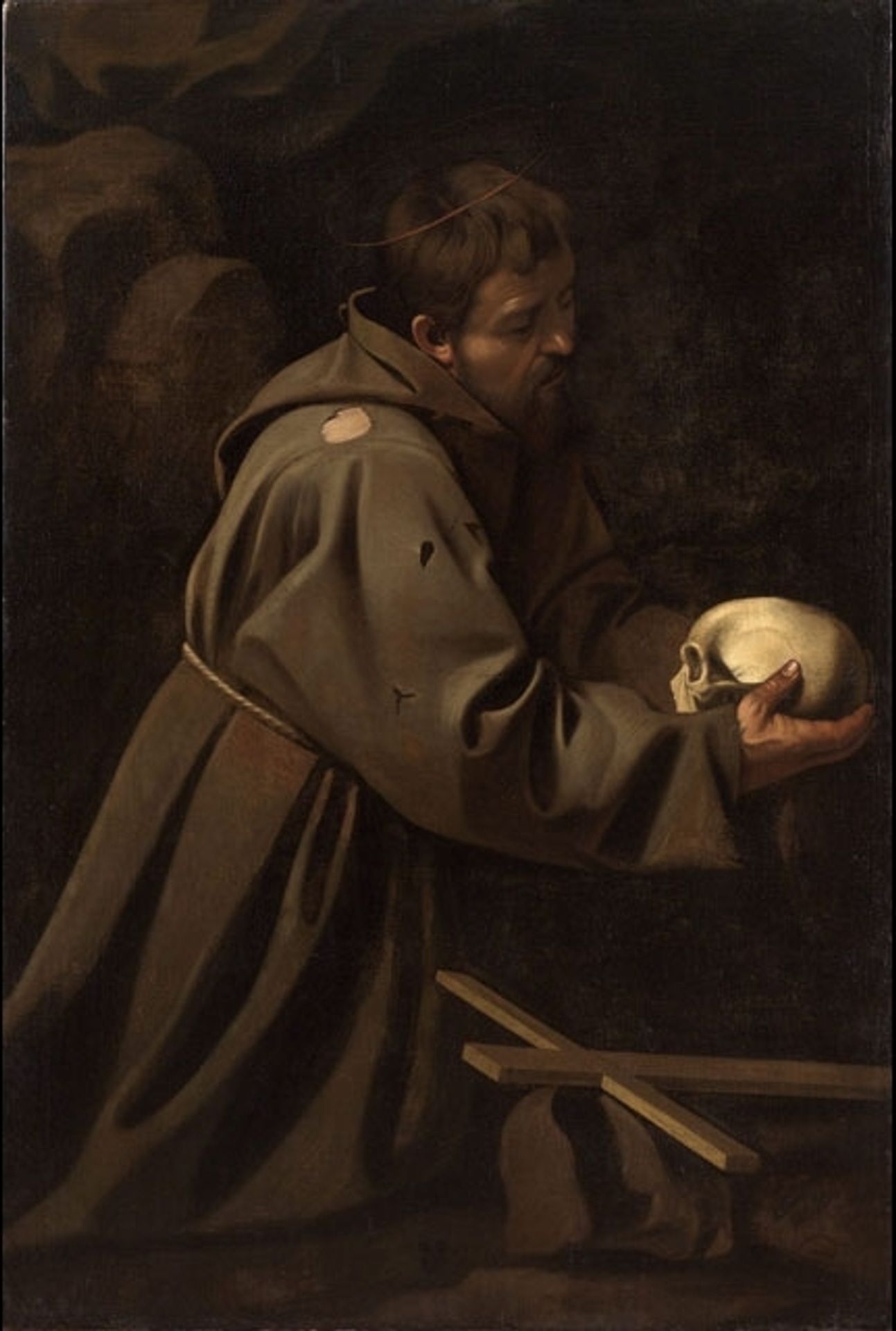 Saint Francis in Prayer by Caravaggio
