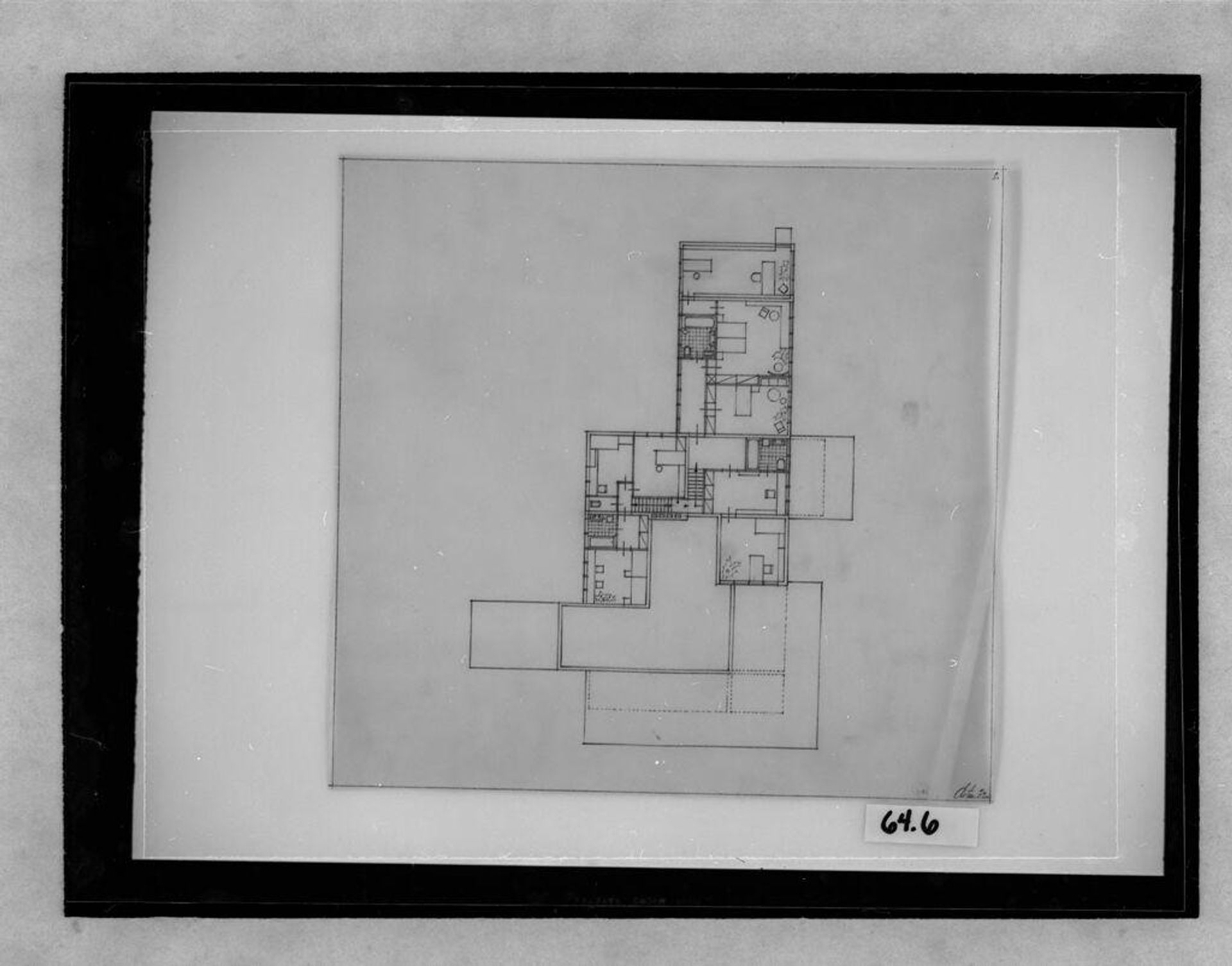 Villa, 1932-1933: Plan, 1:100 by Hanns Dustmann