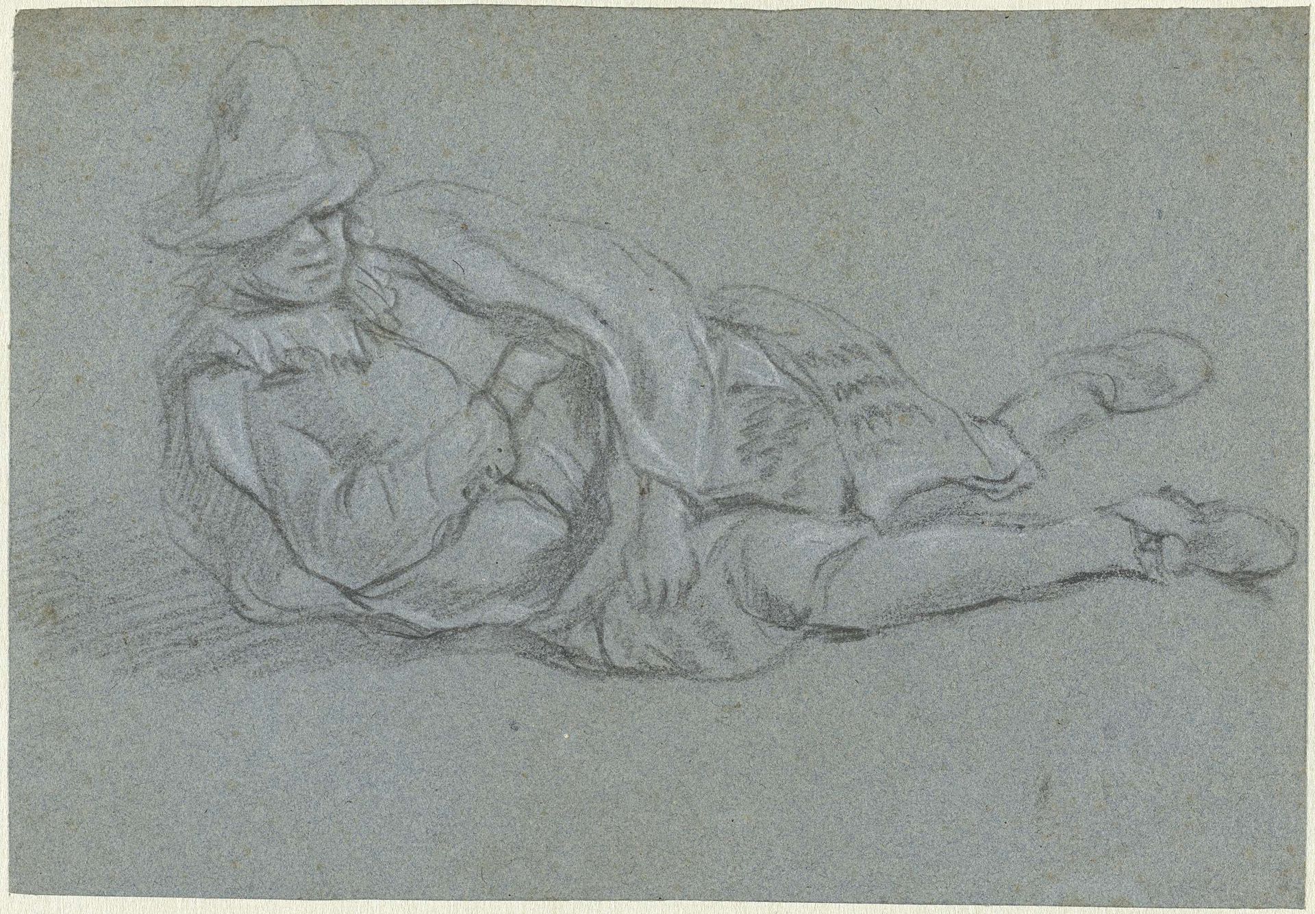 Man Resting on the Ground by Anonymous