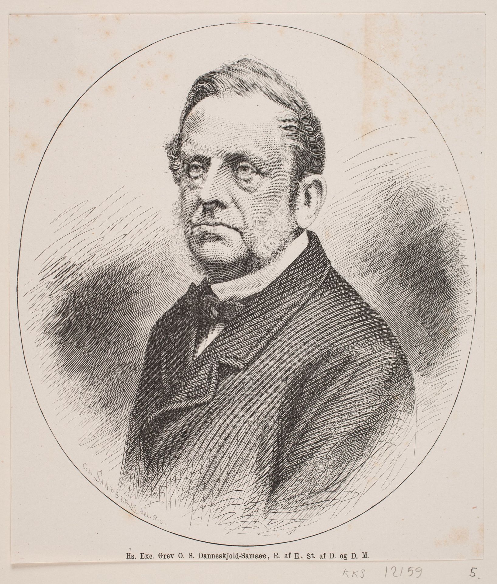 O. S. Danneskjold-Samsøe by Carl Leonard Sandberg