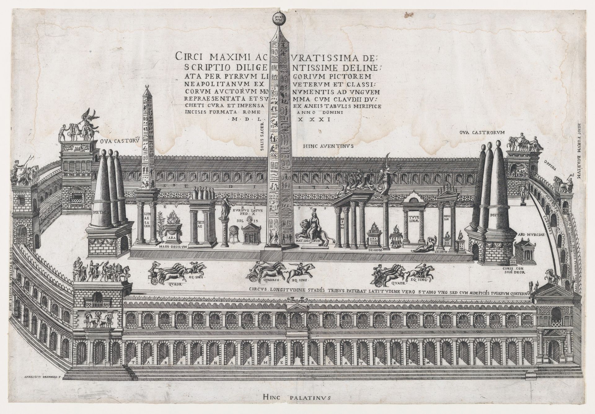 Speculum Romanae Magnificentiae: Circus Maximus by Giovanni Ambrogio Brambilla