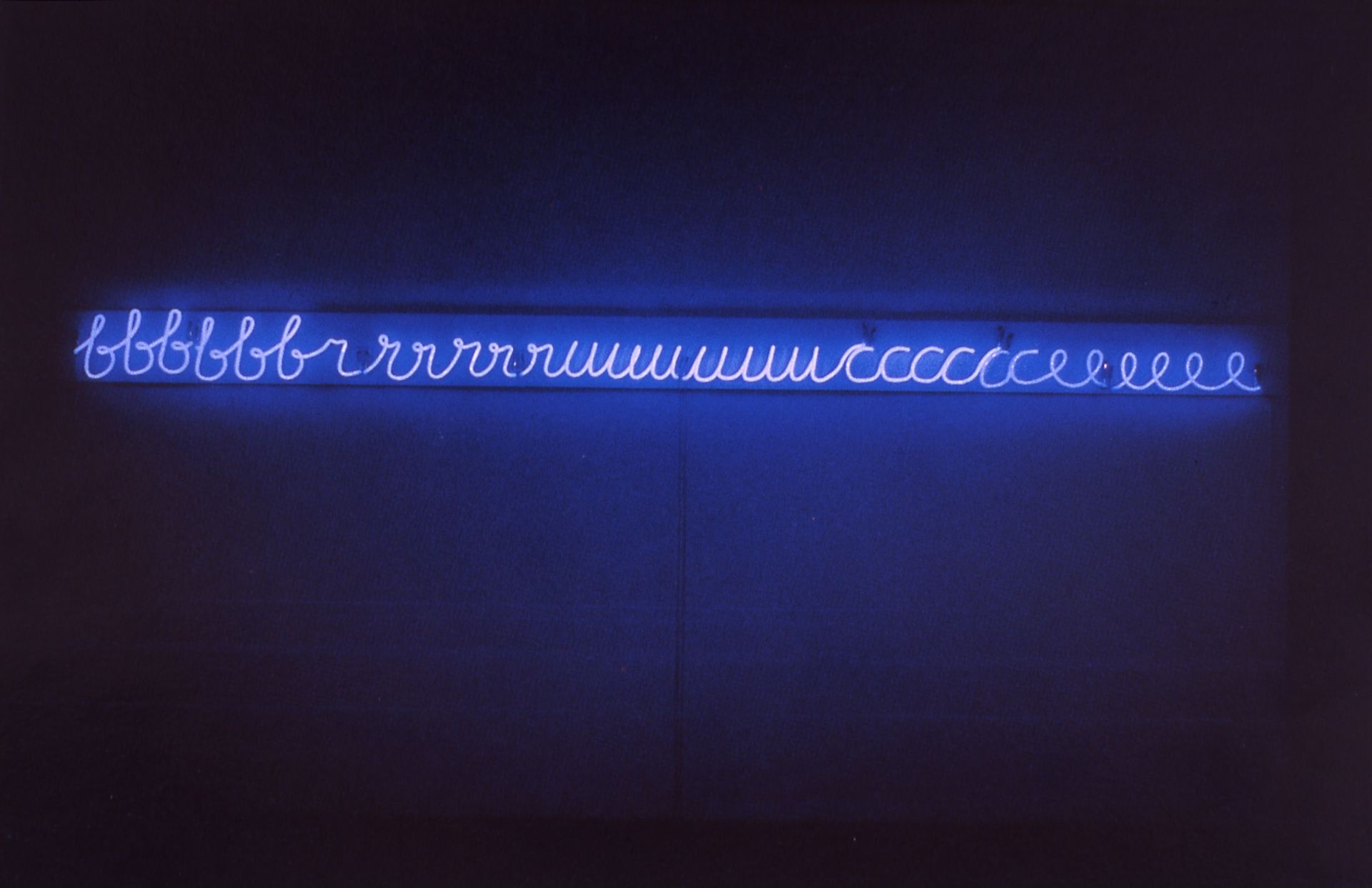 My Name as Though It Were Written on the Surface of the Moon by Bruce Nauman
