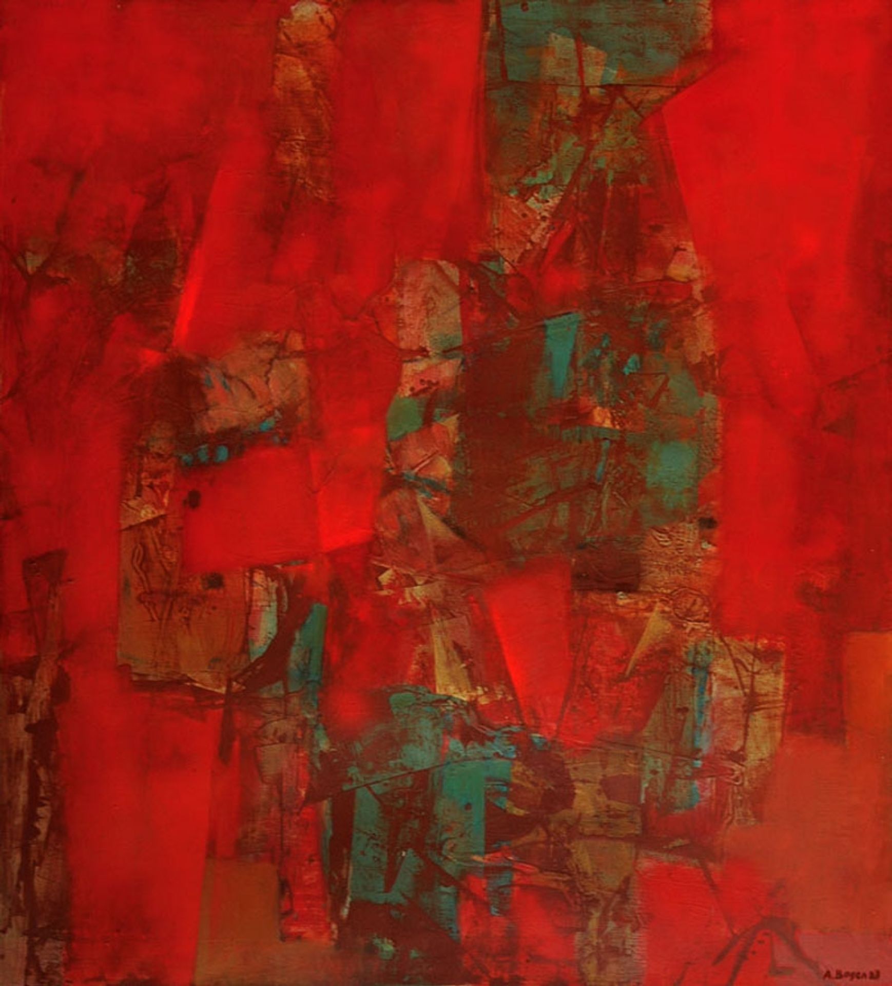 Red Wall by Alexander Bogen
