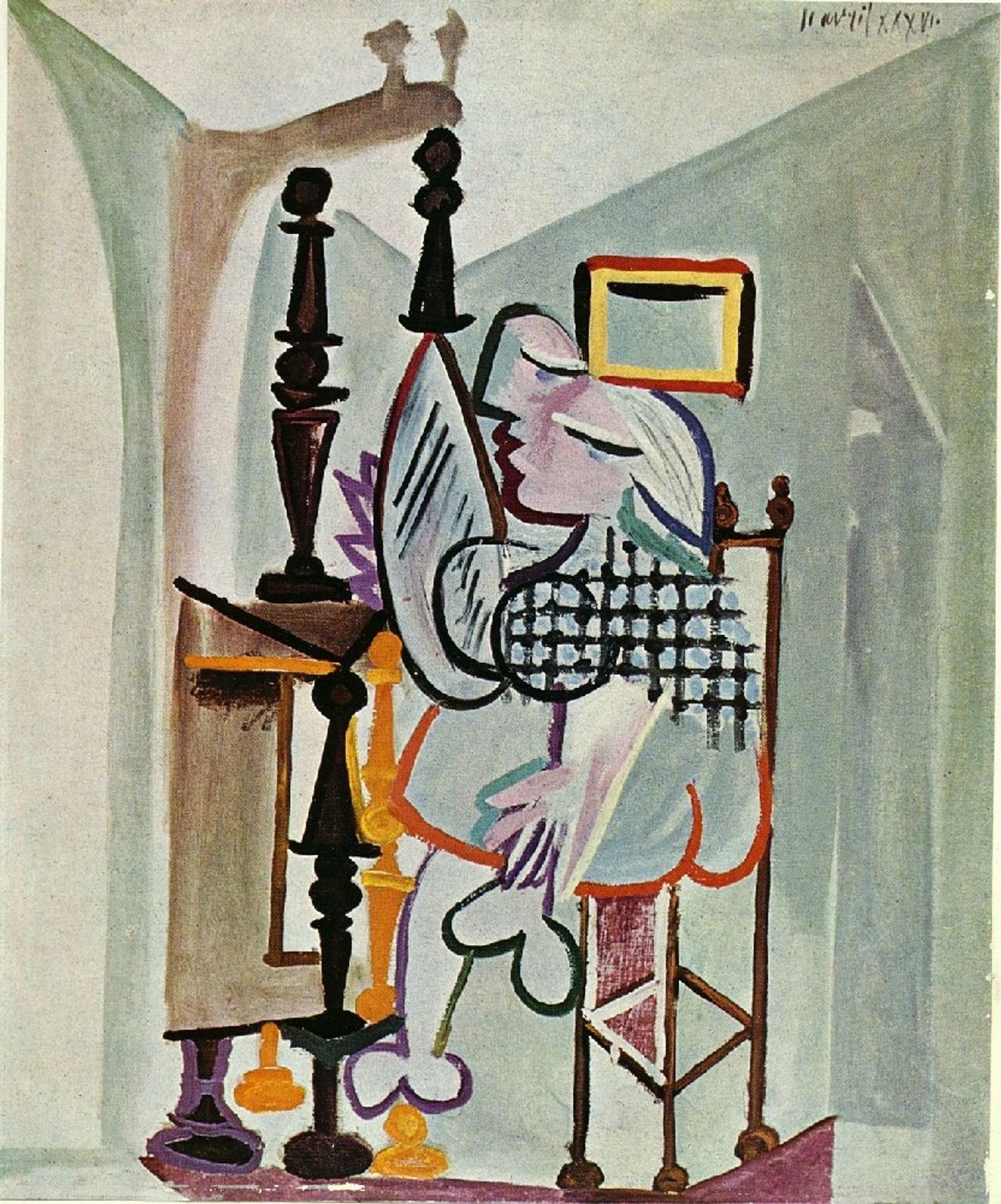 Woman by the dresser by Pablo Picasso