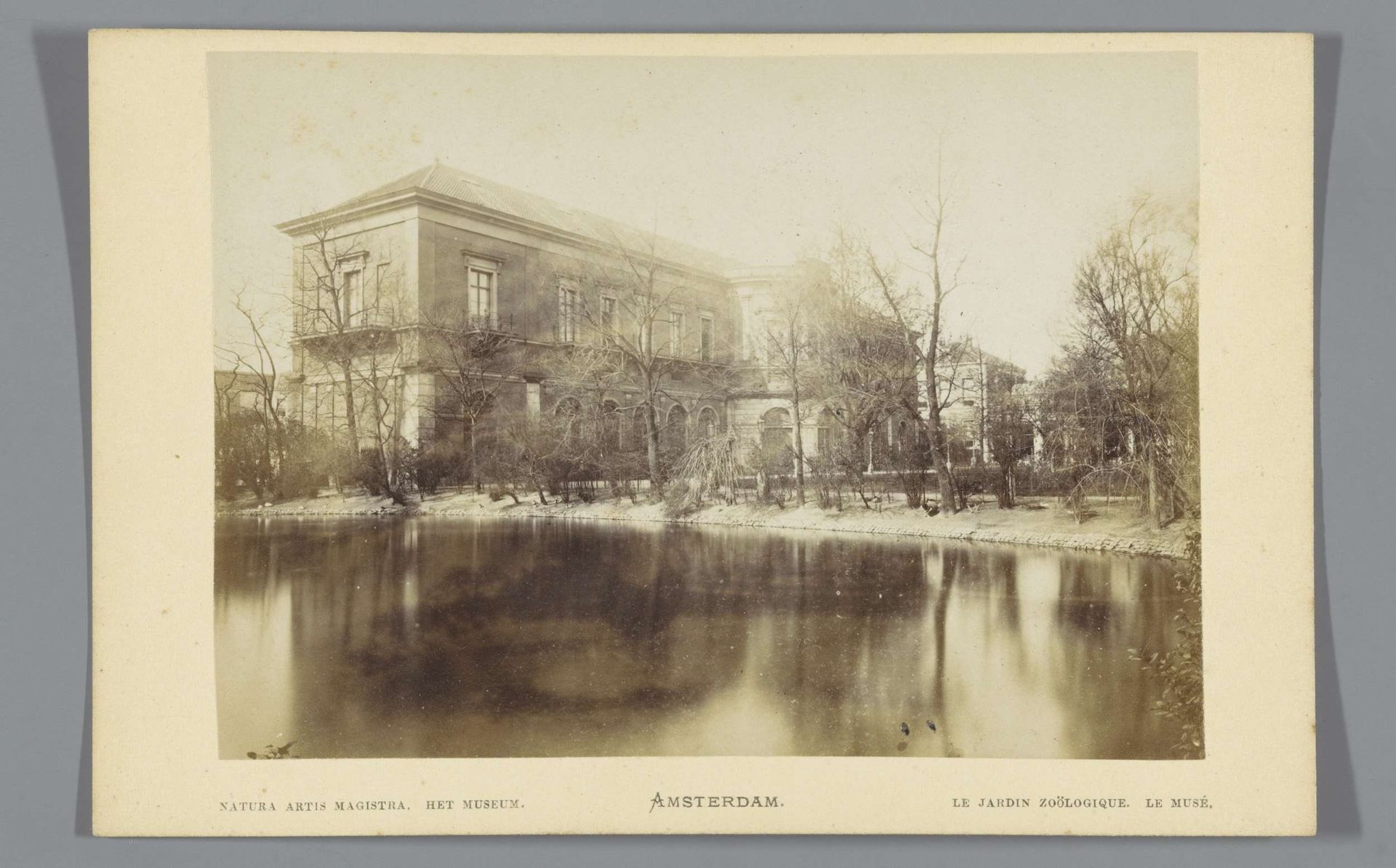 Gezicht op het museum in Artis in Amsterdam by Andries Jager
