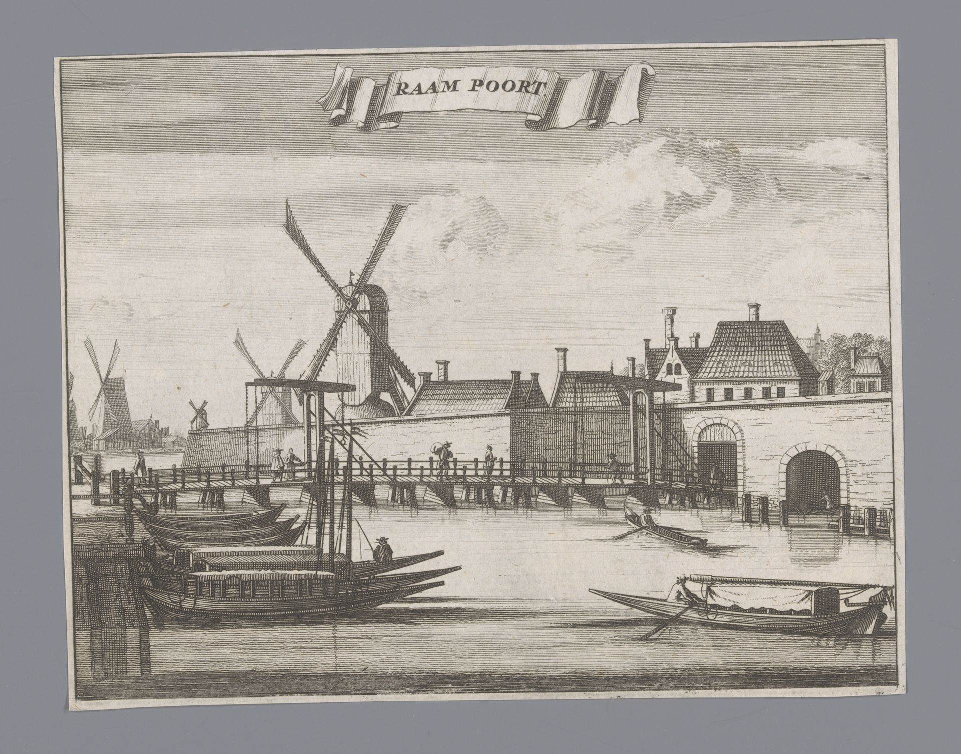 Gezicht op de Raampoort te Amsterdam by Anonymous