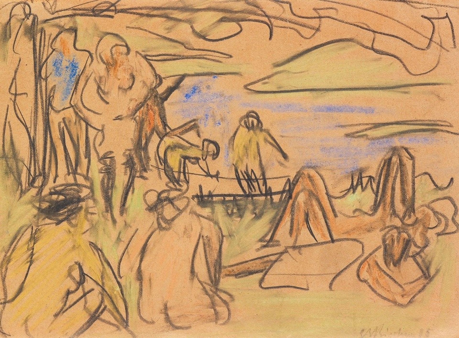 Badende by Ernst Ludwig Kirchner