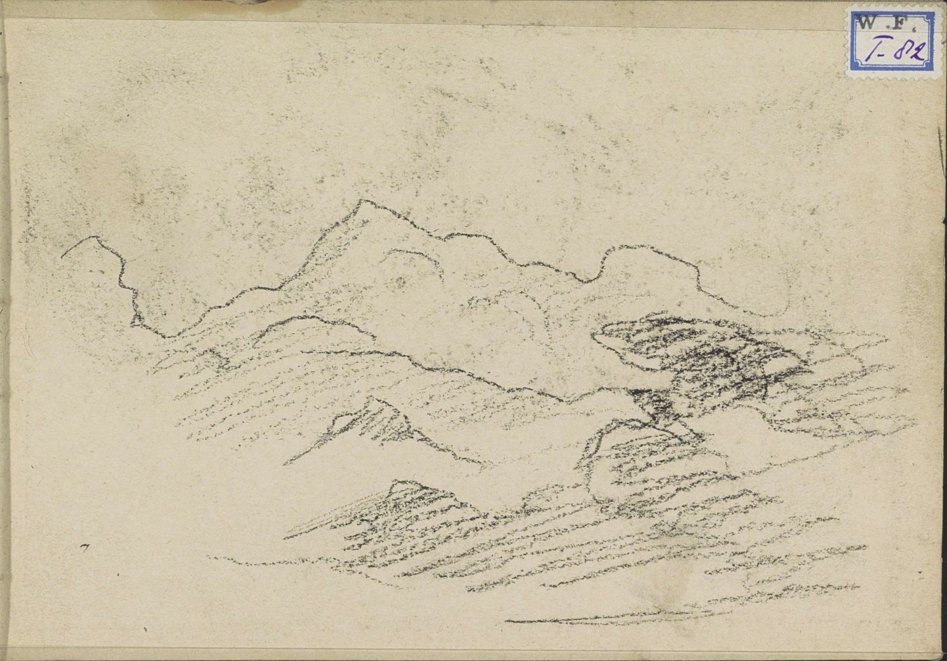 Landschap of wolkenlucht by Willem Witsen