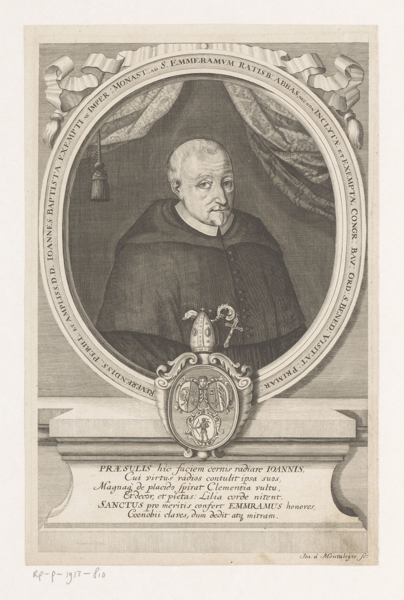 Portret van Johann Baptst Kraus by Joseph de Montalegre
