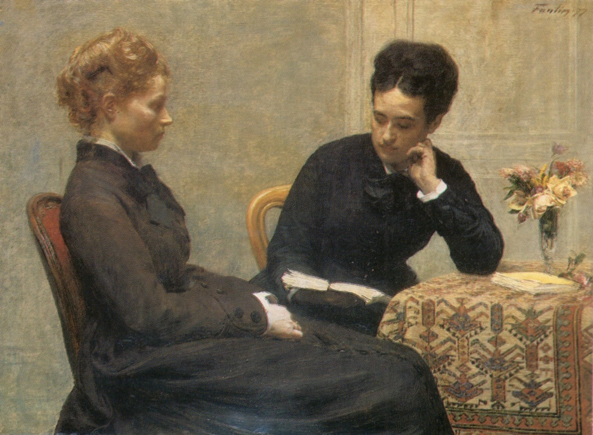 Reading by Henri Fantin-Latour