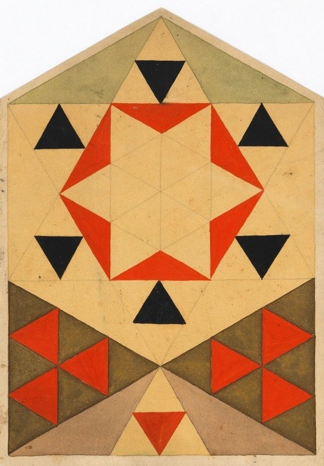 Geometrische Studie by Egon Schiele