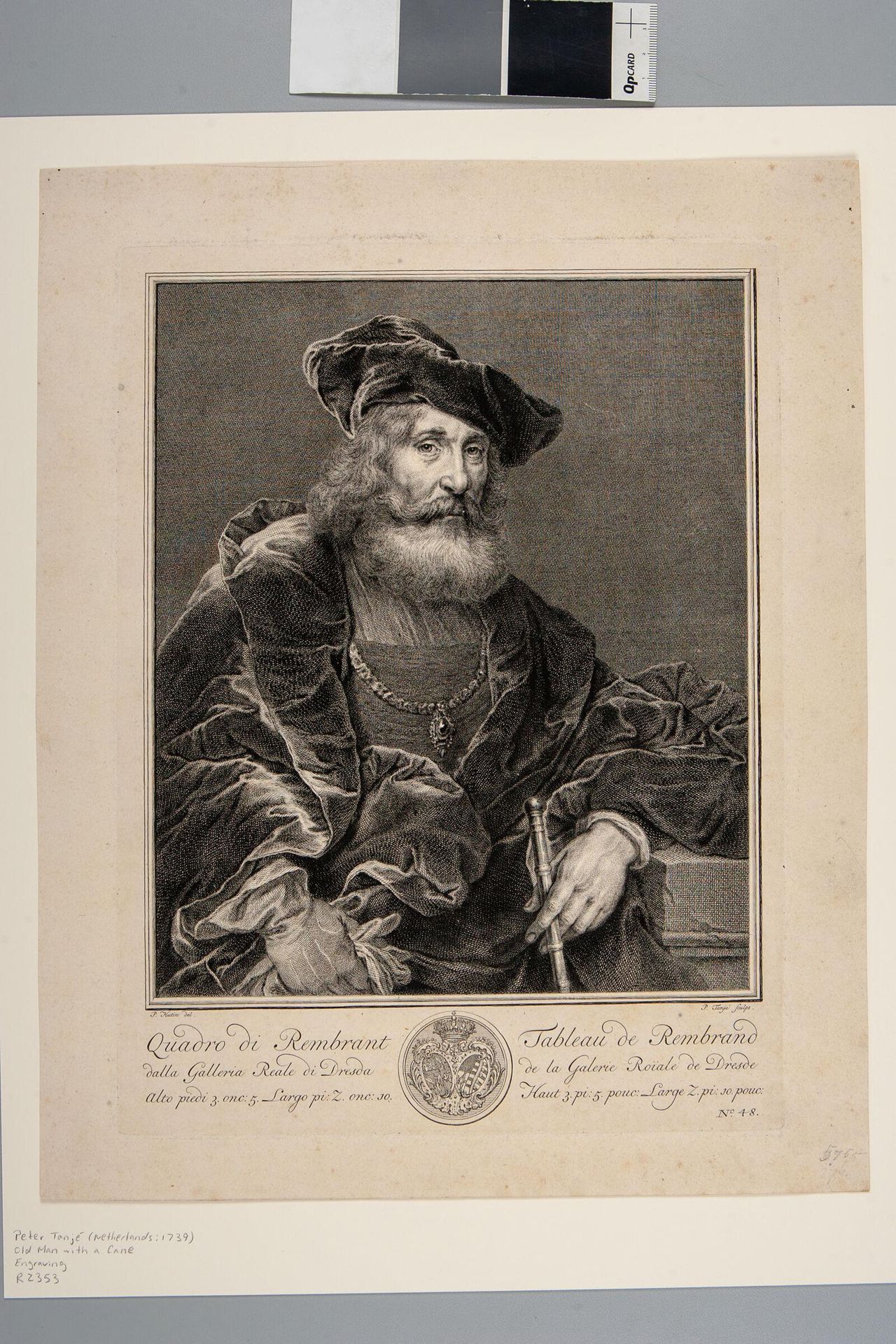 Old Man with a Cane by Pieter TanjÃ©