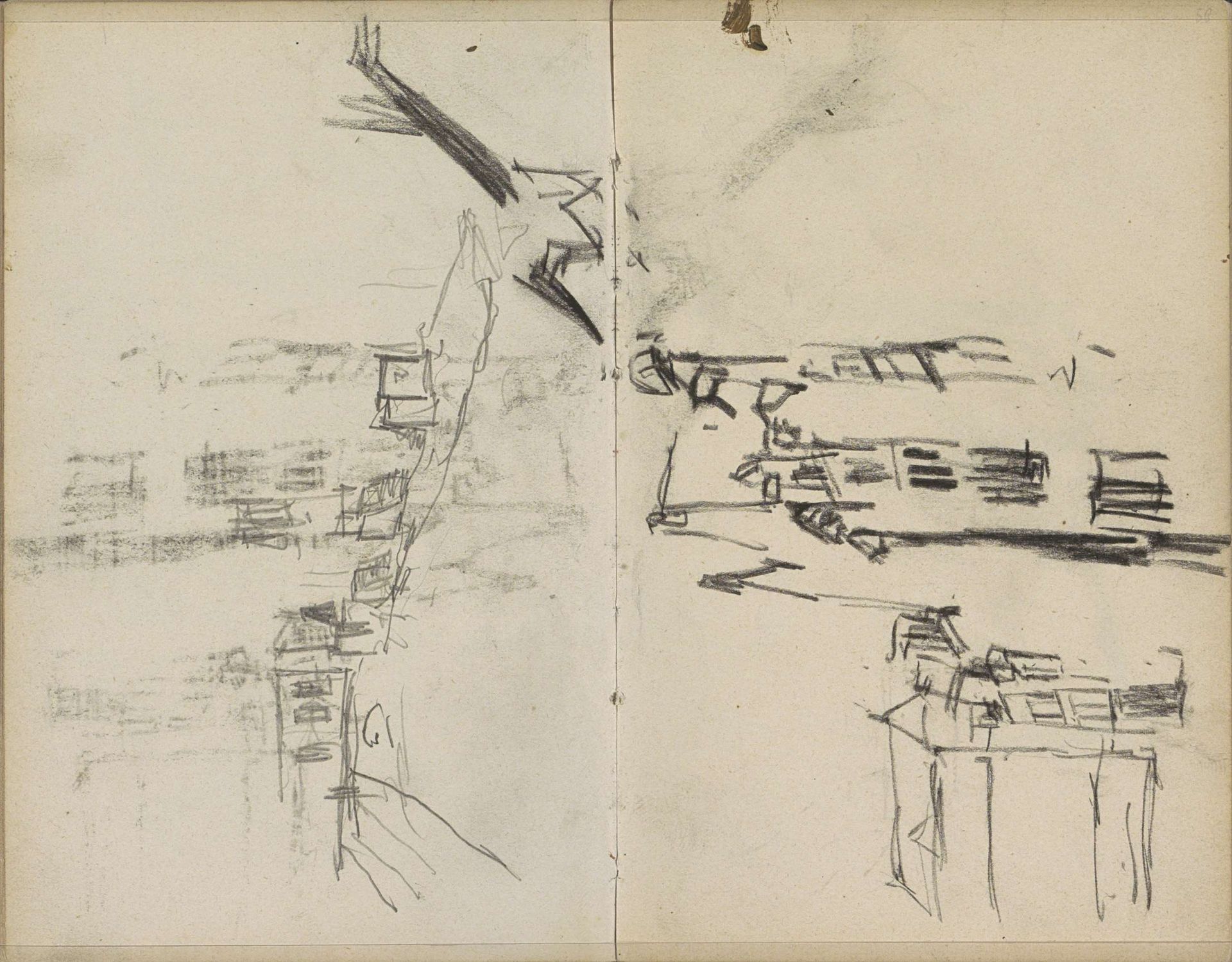 Rokin te Amsterdam, gezien naar het Muntplein by George Hendrik Breitner