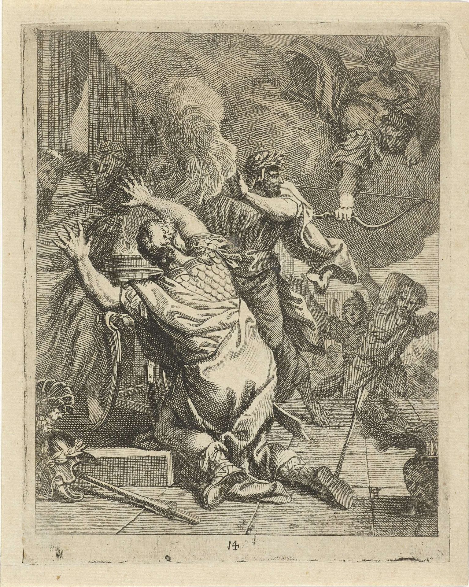 Dood van Achilles by J. Alexander Janssens