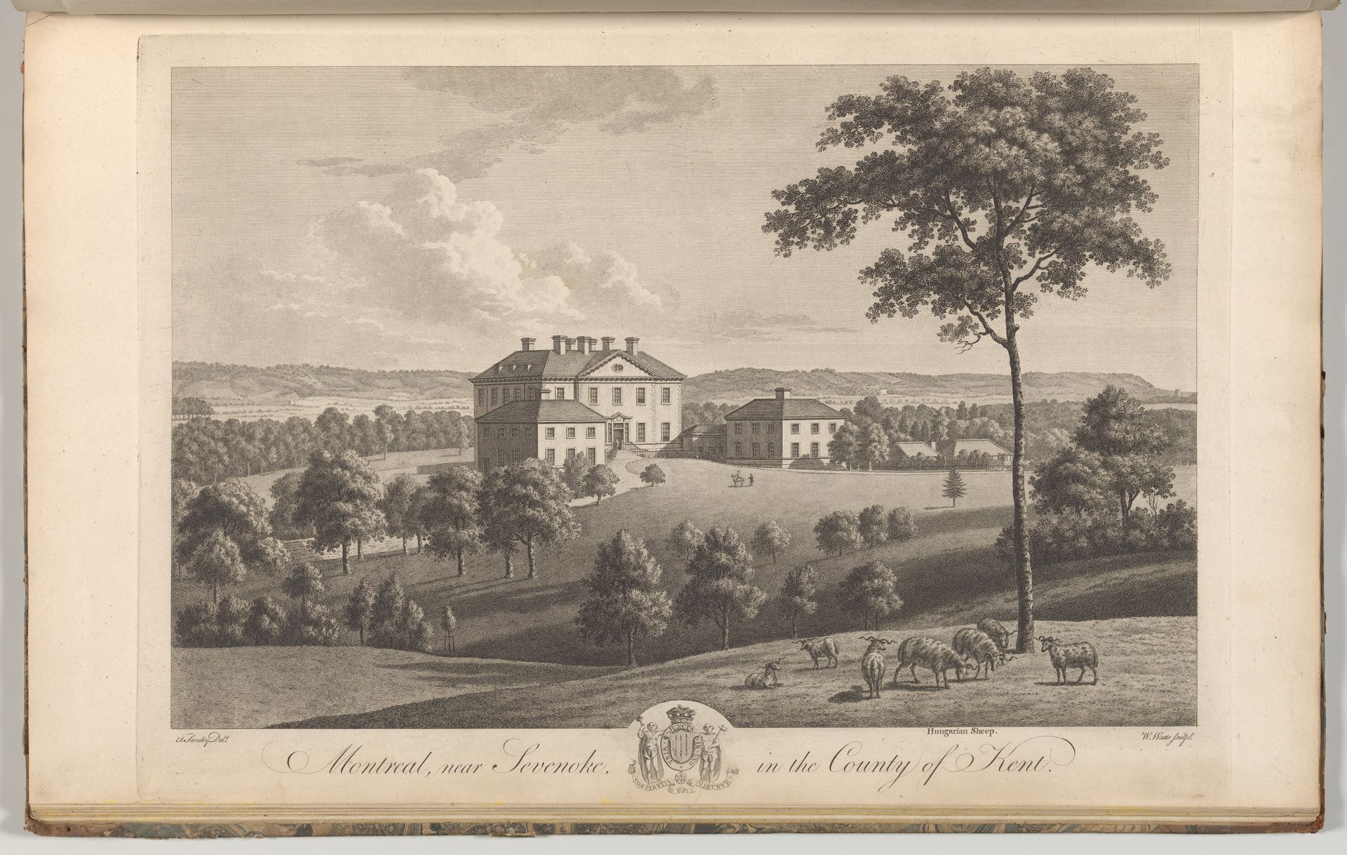 Montreal, near Sevenoke, in the County of Kent, from Edward Hasted's, The History and Topographical Survey of the County of Kent, vols. 1-3 by William Watts