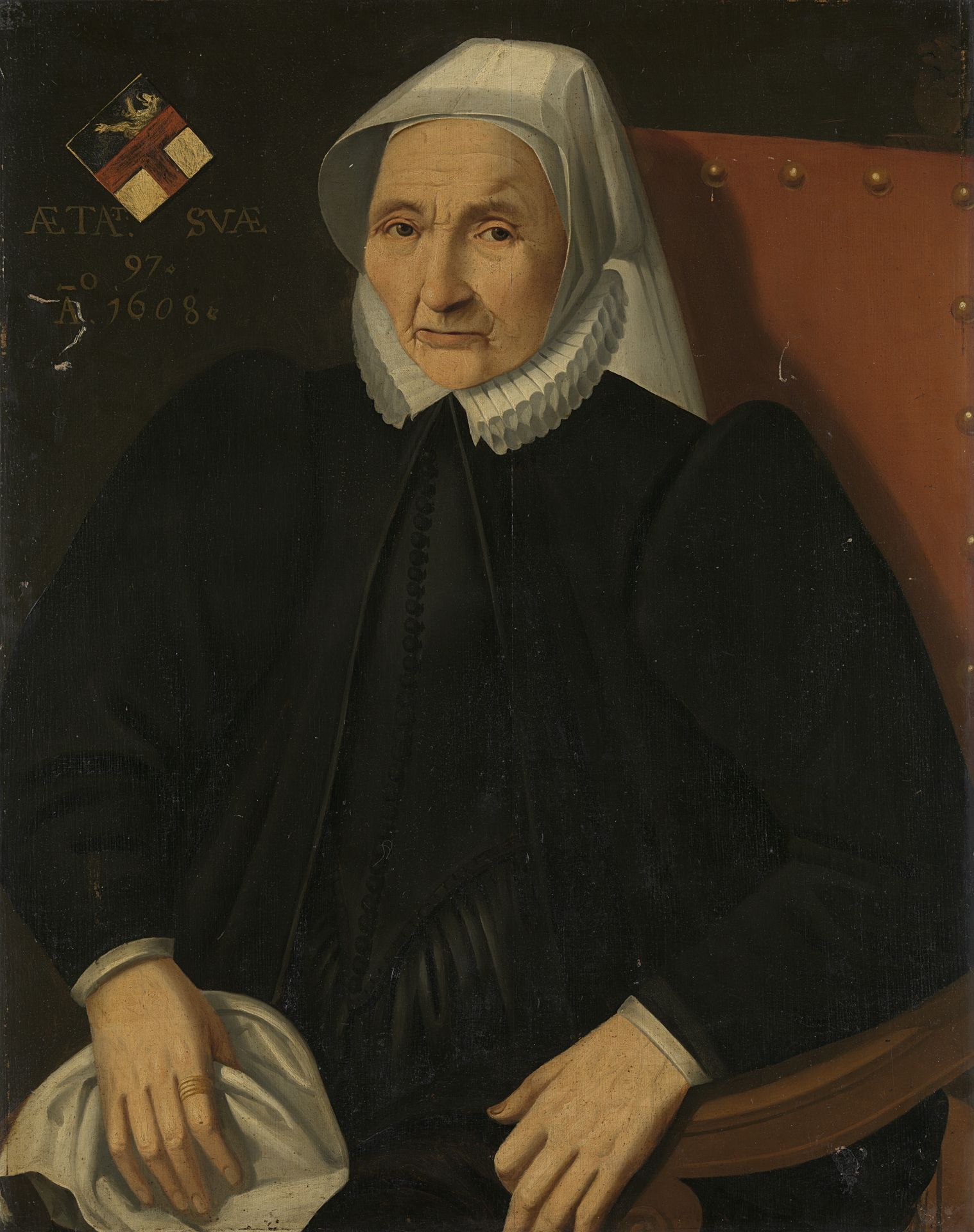 Portrait of an Elderly Lady of the Haling Family by Anonymous