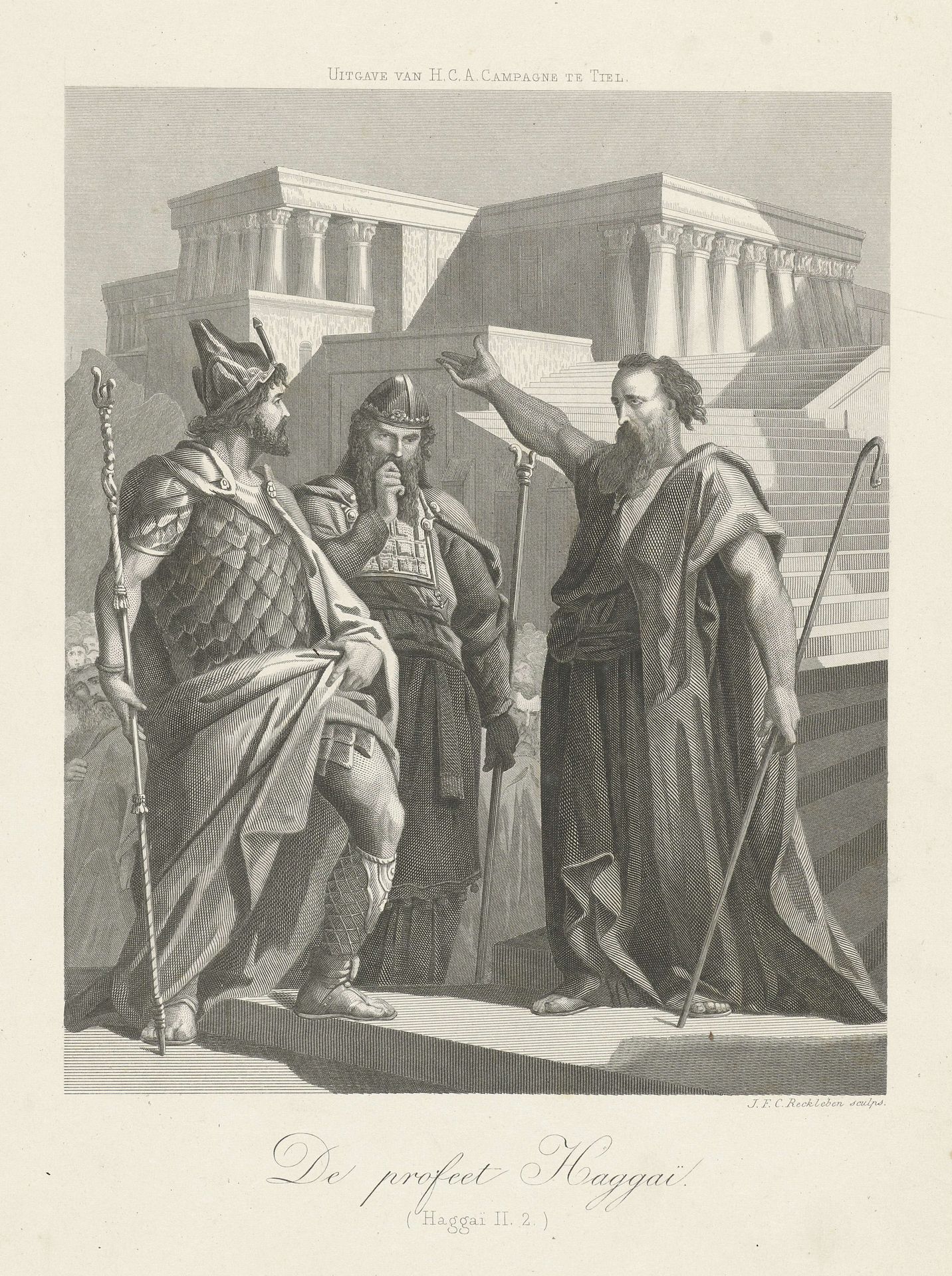 Haggai predikt by Jan Frederik Christiaan Reckleben